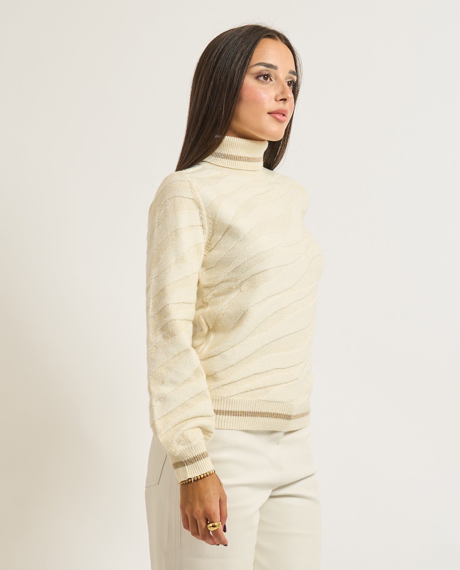 Maglia dolcevita. Donna - Yes Zee - World Fashion