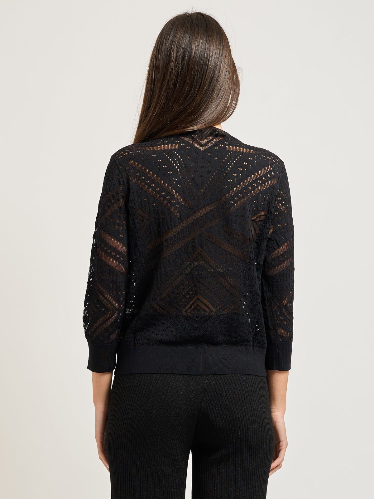 Maglia fantasia traforata Donna - Yes Zee - World Fashion