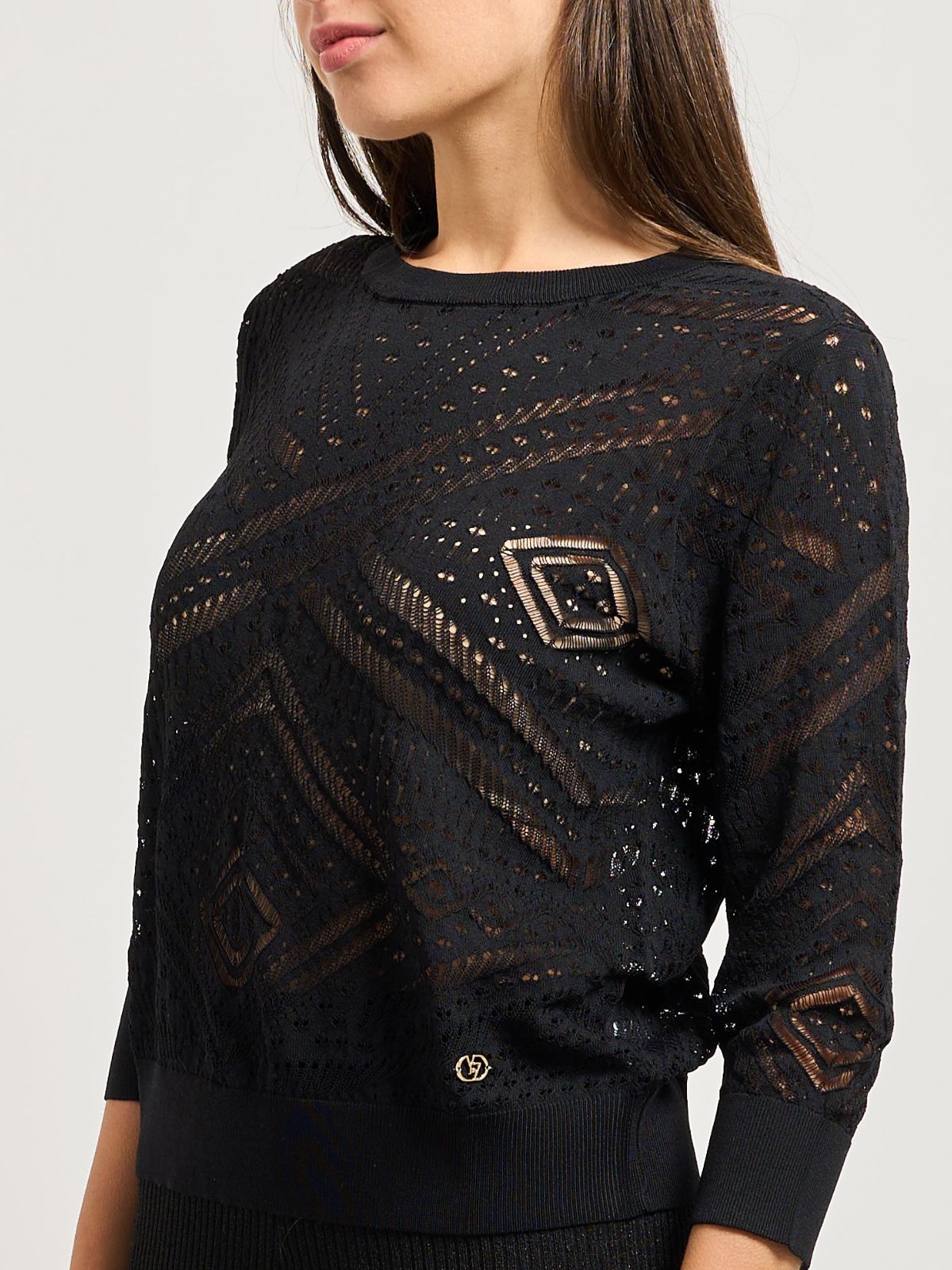 Maglia fantasia traforata Donna - Yes Zee - World Fashion