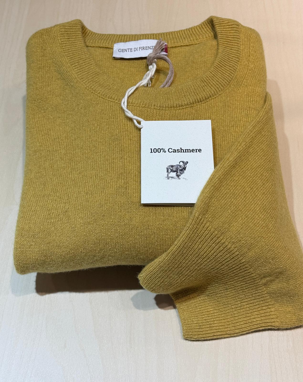 Maglia girocollo 100% Cashmere Uomo - GENTE DI FIRENZE - 21431 - World Fashion