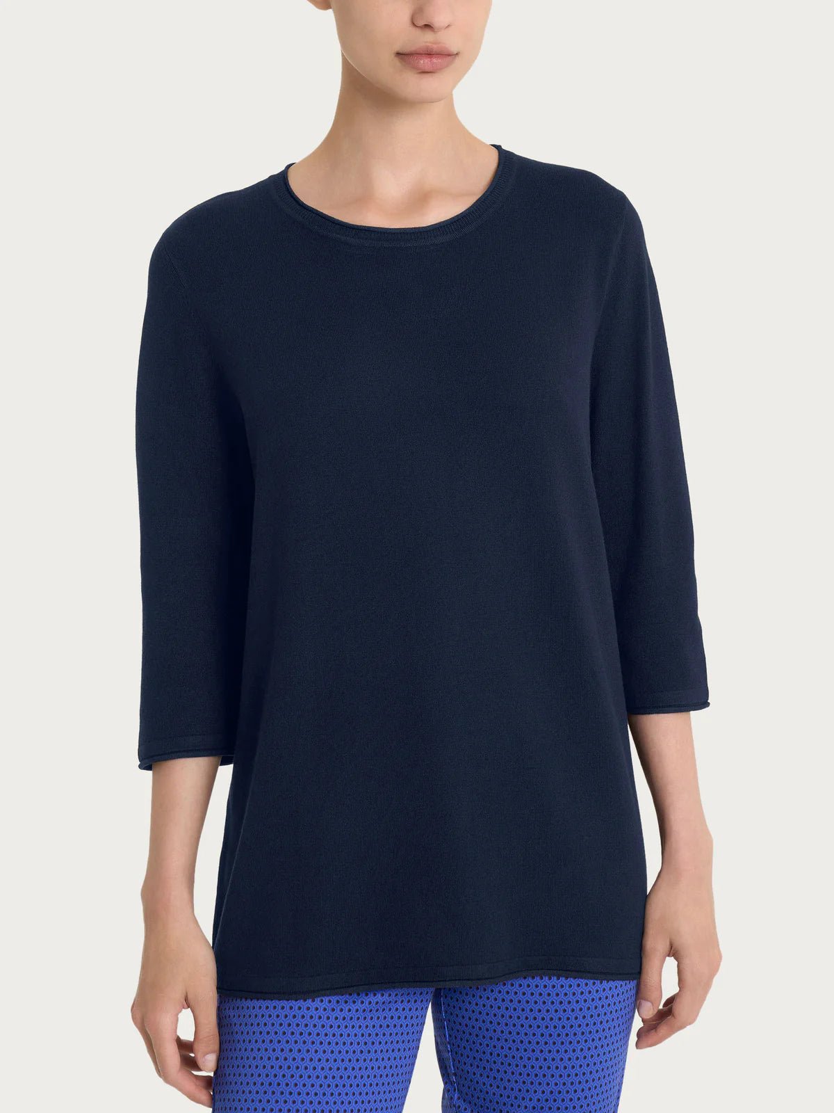 Maglia girocollo con manica 3/4 in Summertime Donna - Ragno - World Fashion