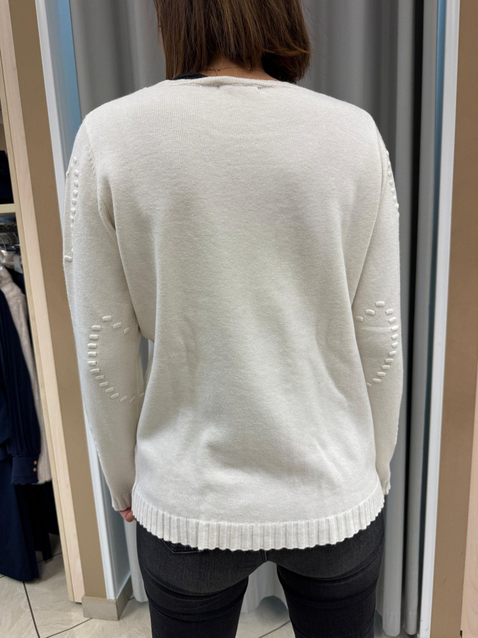 Maglia girocollo lavorazione cuori Donna - LOLITA - LO25313W - World Fashion