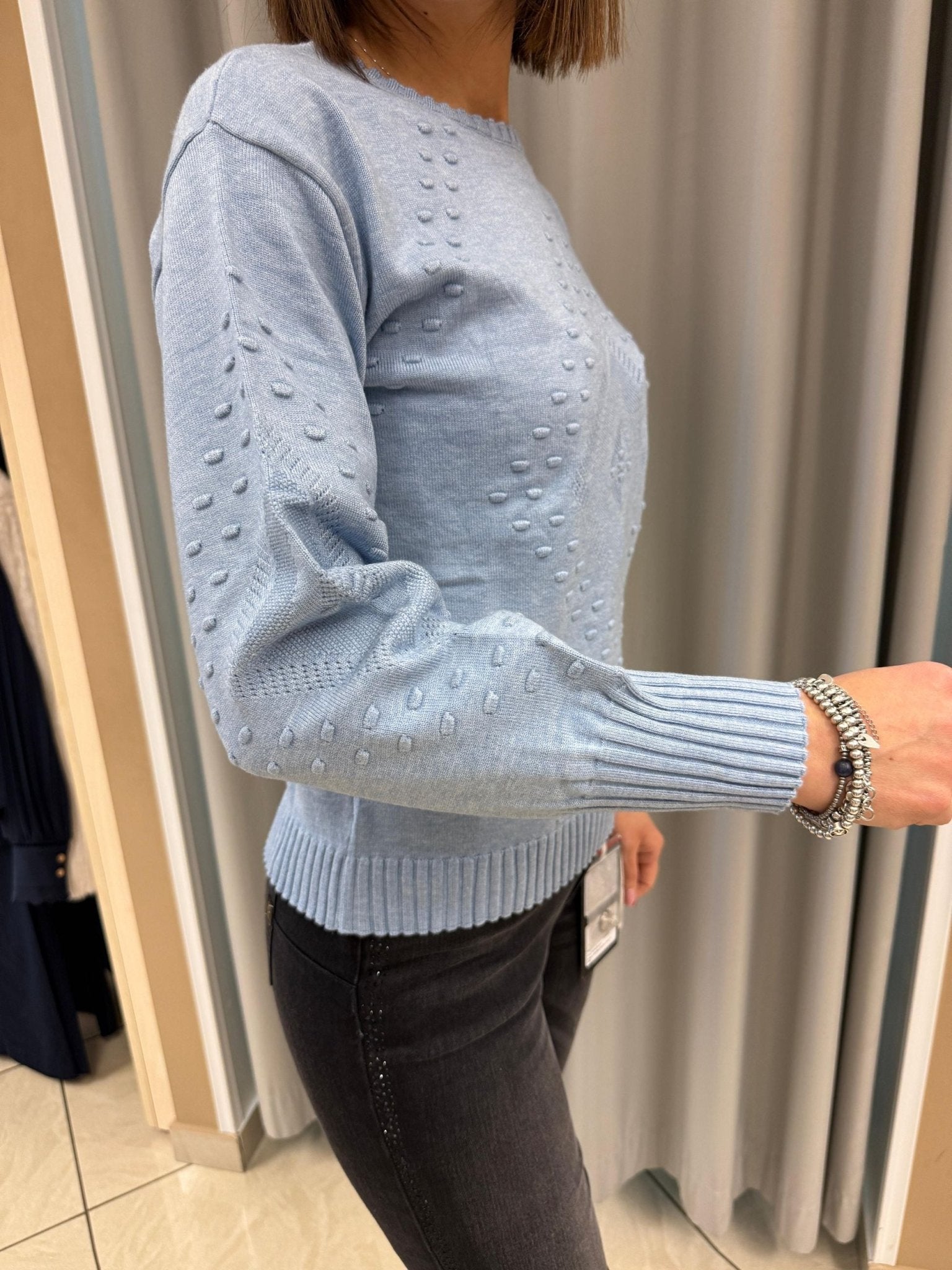 Maglia girocollo lavorazione rombo Donna - LOLITA - LO25389W - World Fashion