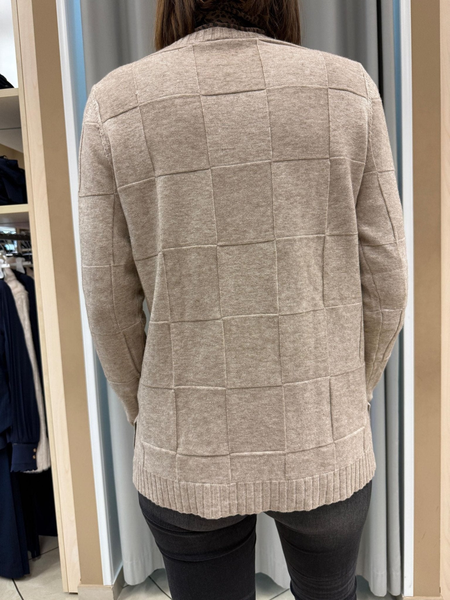 Maglia girocollo motivo quadri Donna - LOLITA - LO25357W - World Fashion