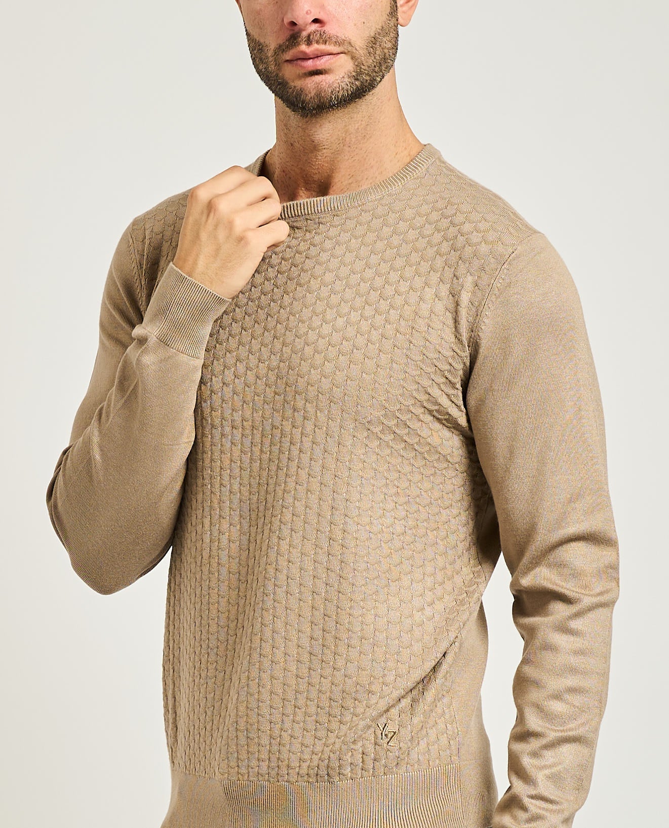 Maglia girocollo. Uomo - Yes Zee - M824MF00 - World Fashion