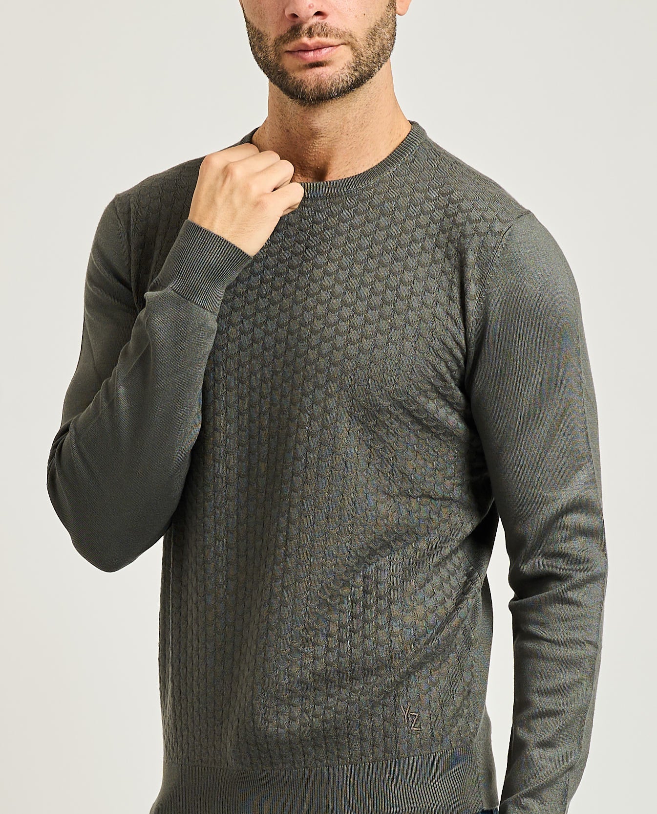 Maglia girocollo. Uomo - Yes Zee - M824MF00 - World Fashion