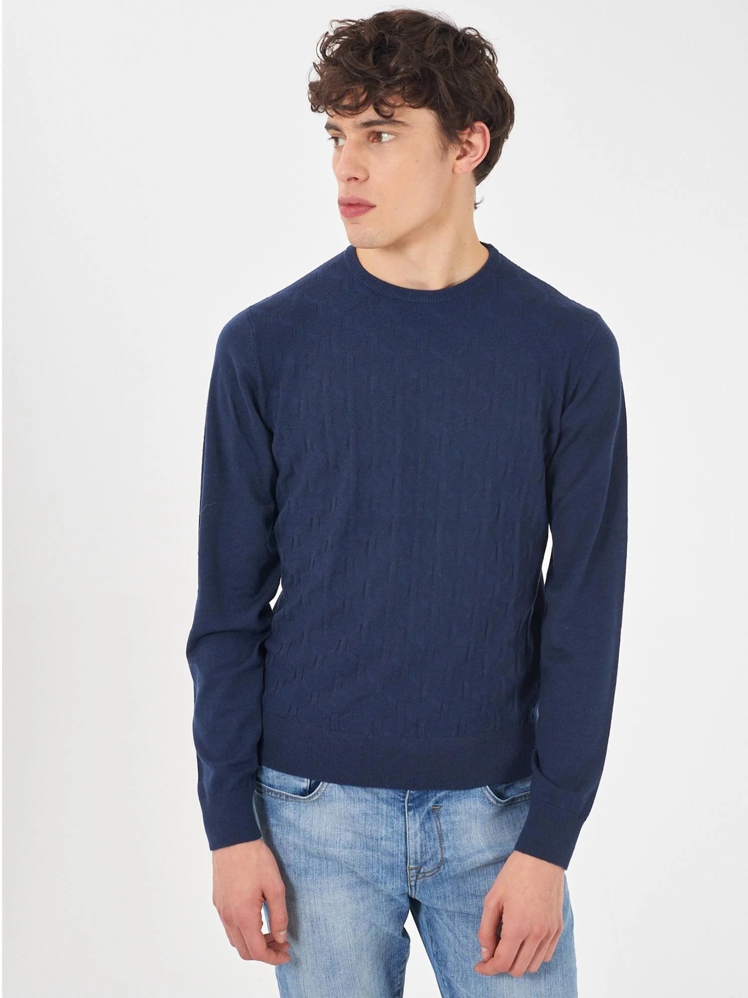 Maglia girocollo. Uomo - Yes Zee - World Fashion