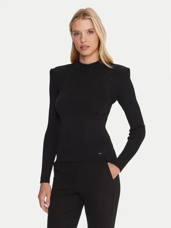 Maglia in filato con perle Donna - GAUDI FASHION - 521FD53036 - World Fashion