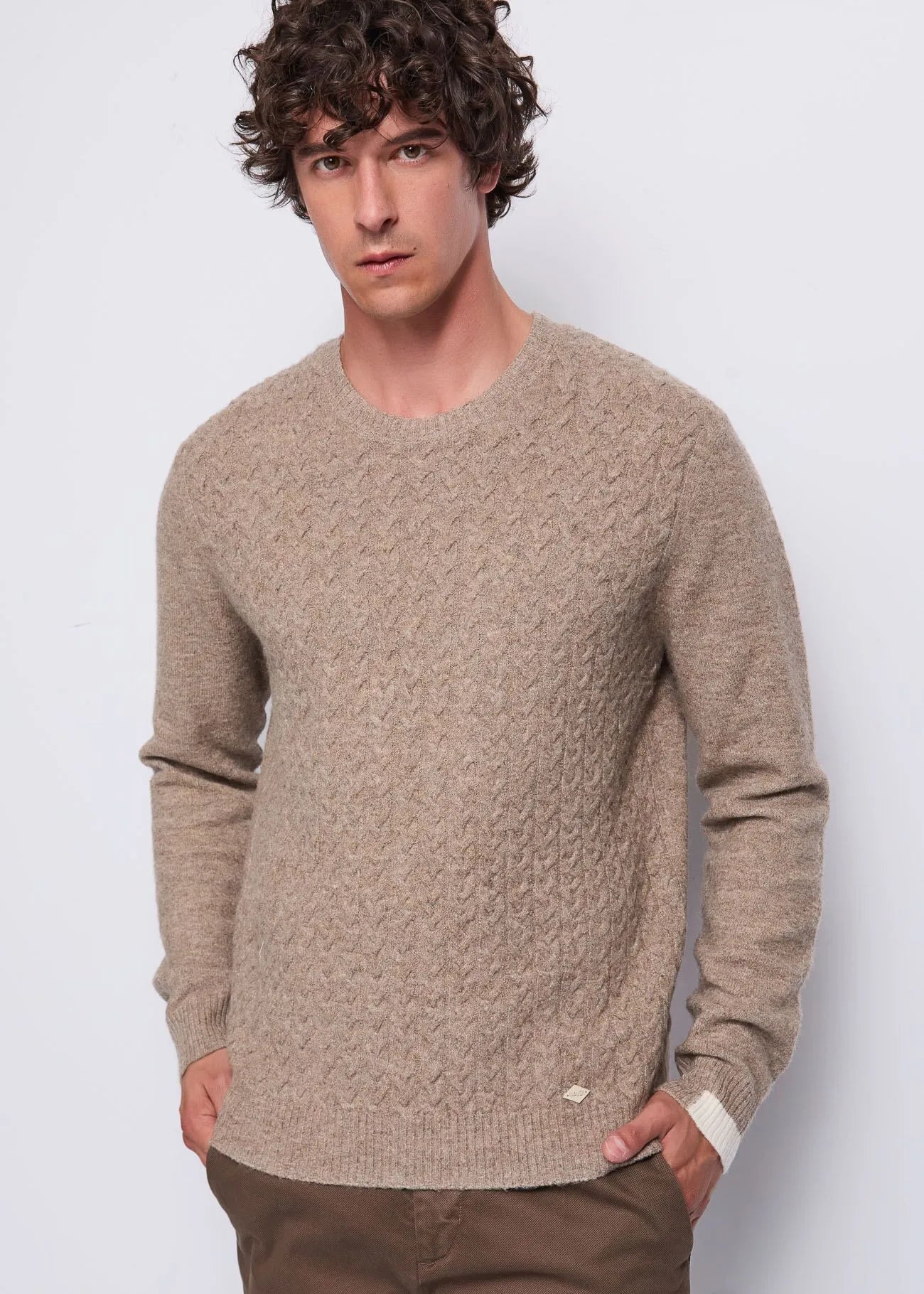 Maglia in lana a trecce Uomo - GAUDI JEANS - 521GU53030 - World Fashion