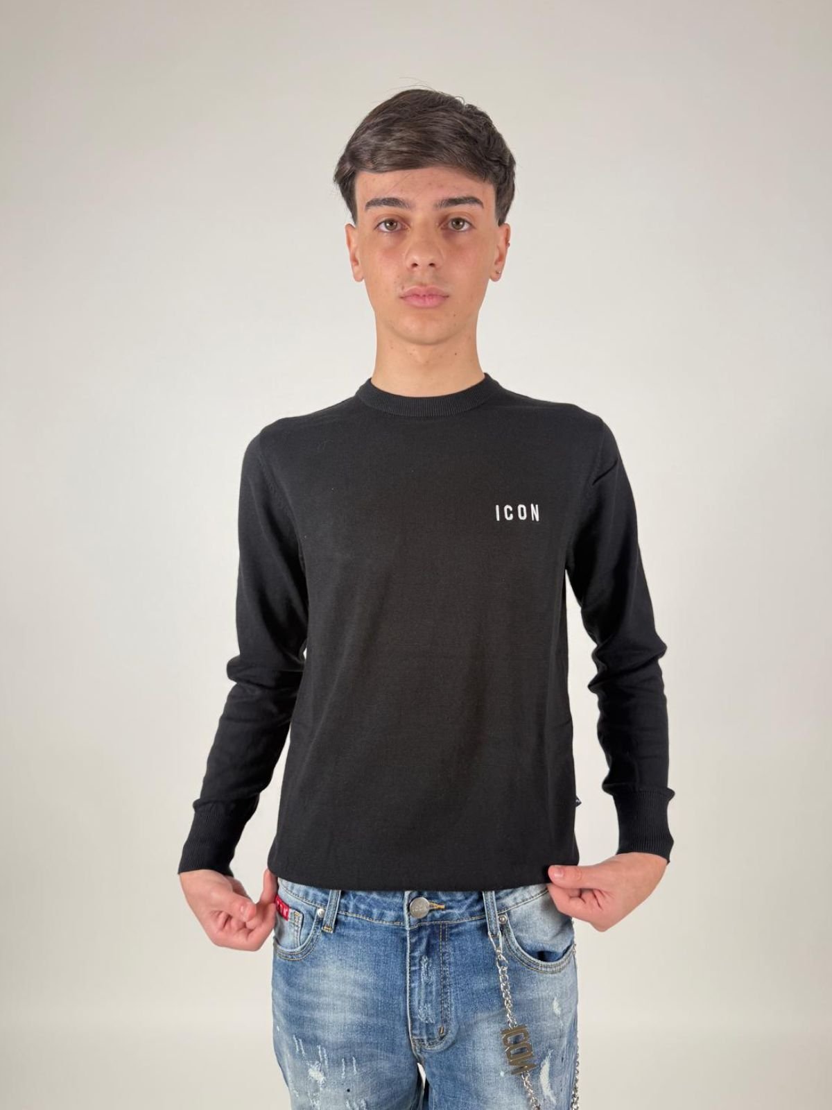 Maglia M/L C/Ricamo Uomo - Icon - World Fashion