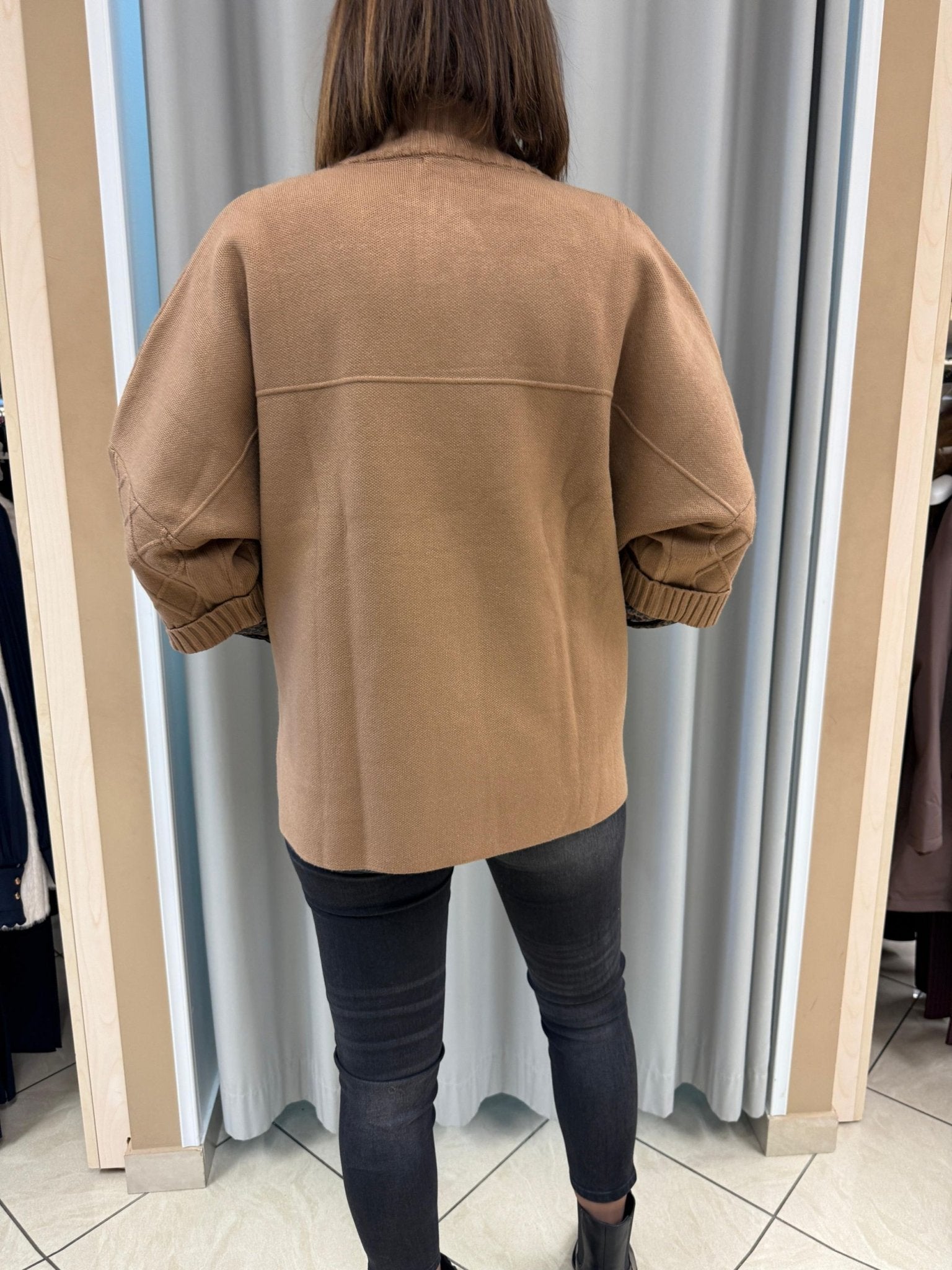 Maglia over con zip con manica 3/4 Donna - LOLITA - LO25369W - World Fashion