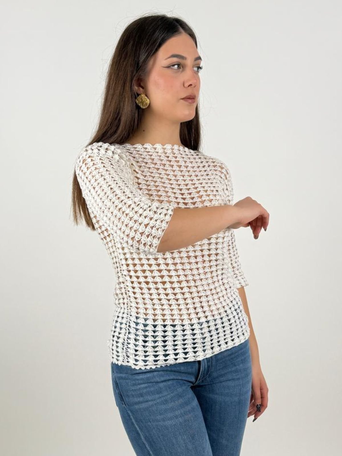 Maglia realizzata interamente a mano Donna - UncinettoArt - World Fashion