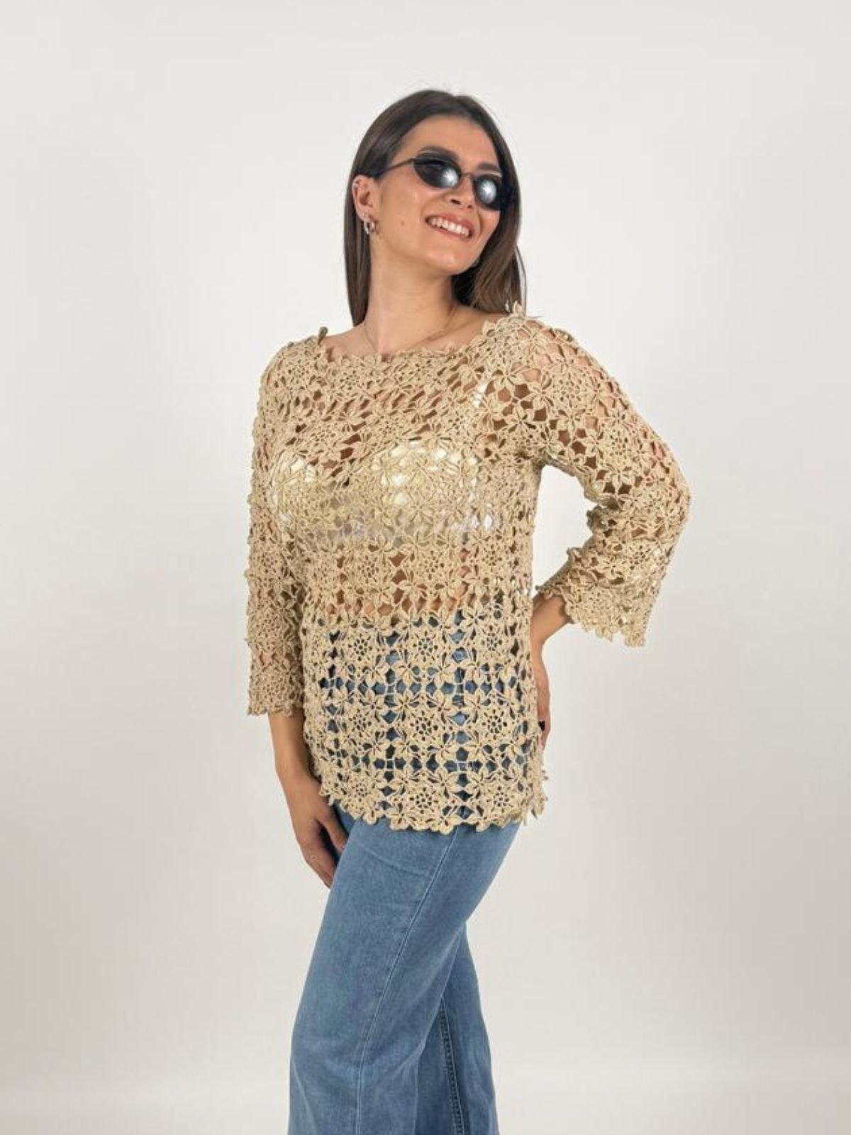 Maglia realizzata interamente a mano Donna - UncinettoArt - World Fashion