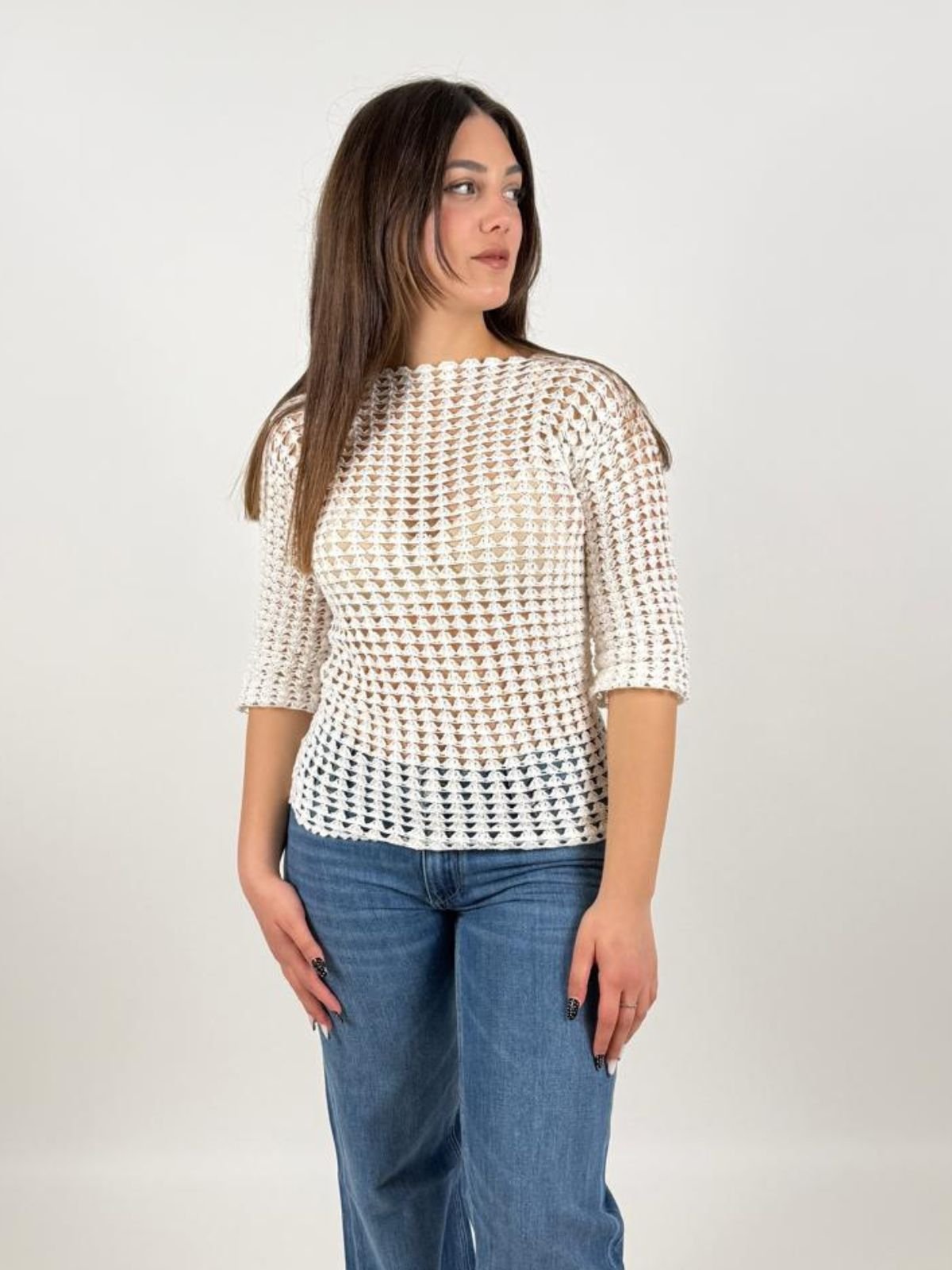 Maglia realizzata interamente a mano Donna - UncinettoArt - World Fashion