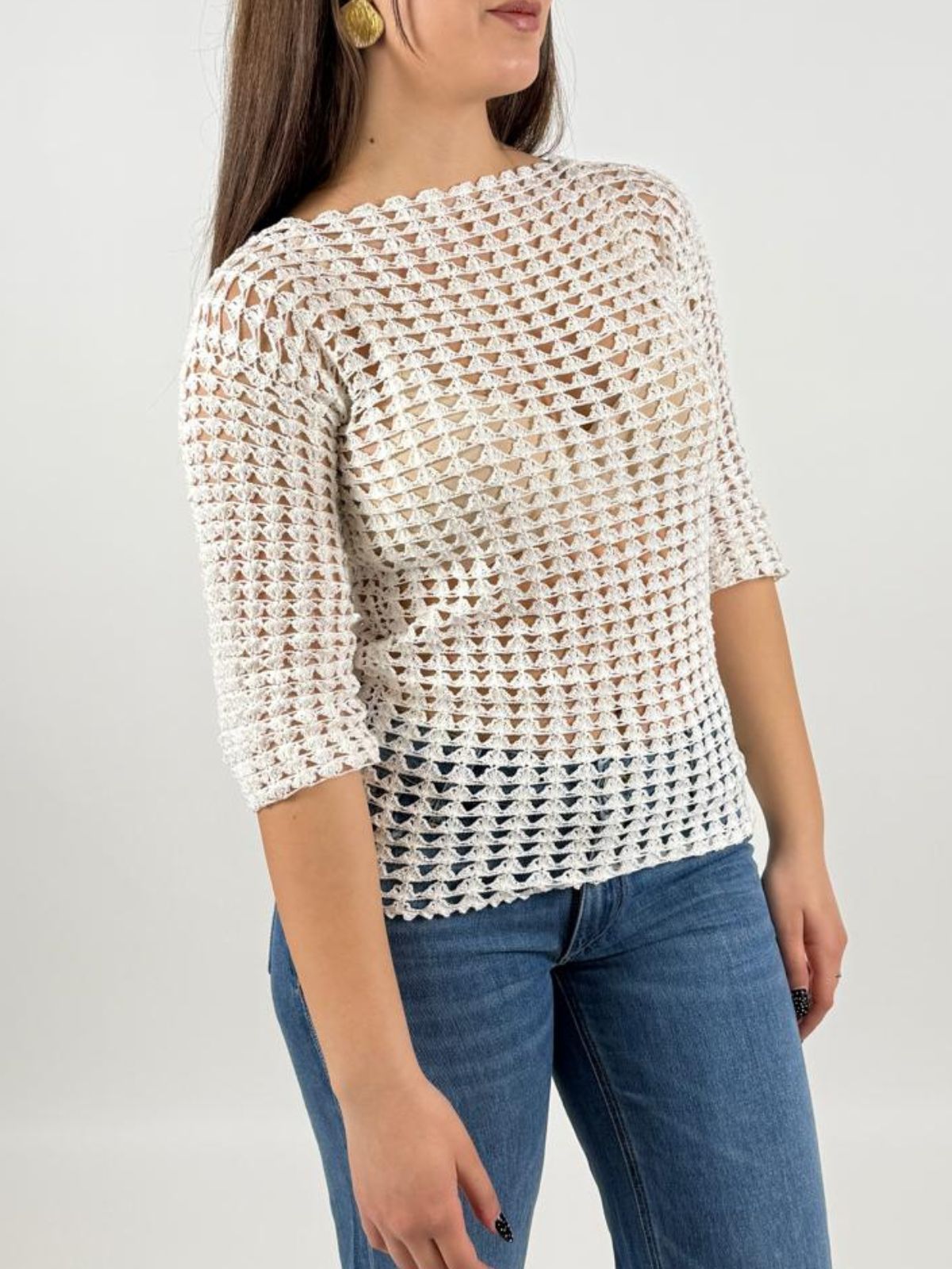 Maglia realizzata interamente a mano Donna - UncinettoArt - World Fashion