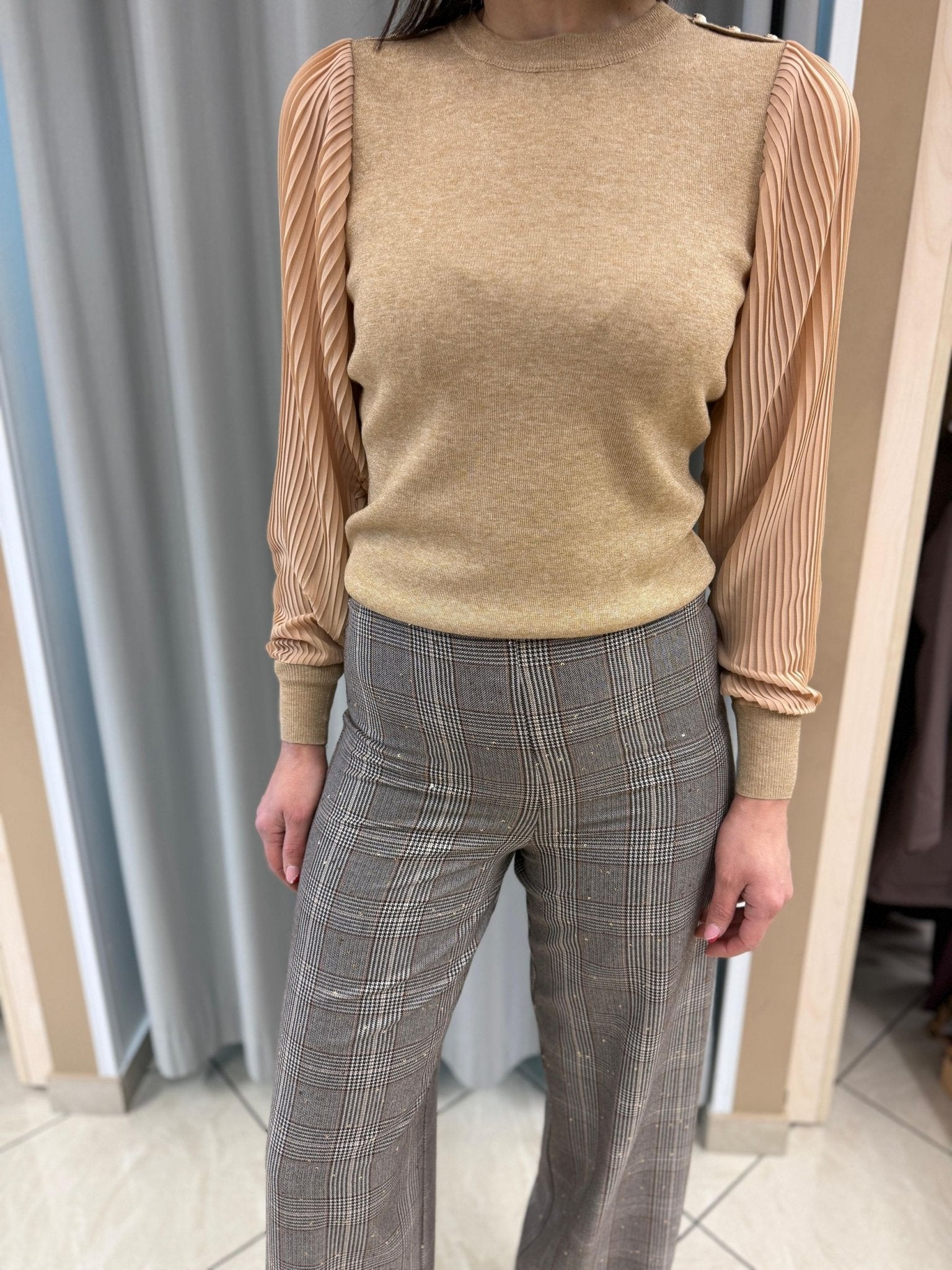 Maglia regular con lana e lurex - FRACOMINA - FR25WT7027K459Q7 - World Fashion