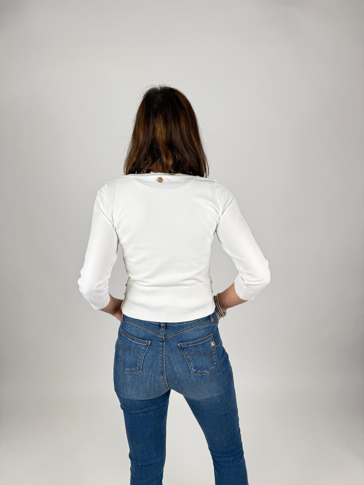 Maglia slim con scollo a barca Donna - Fracomina - World Fashion