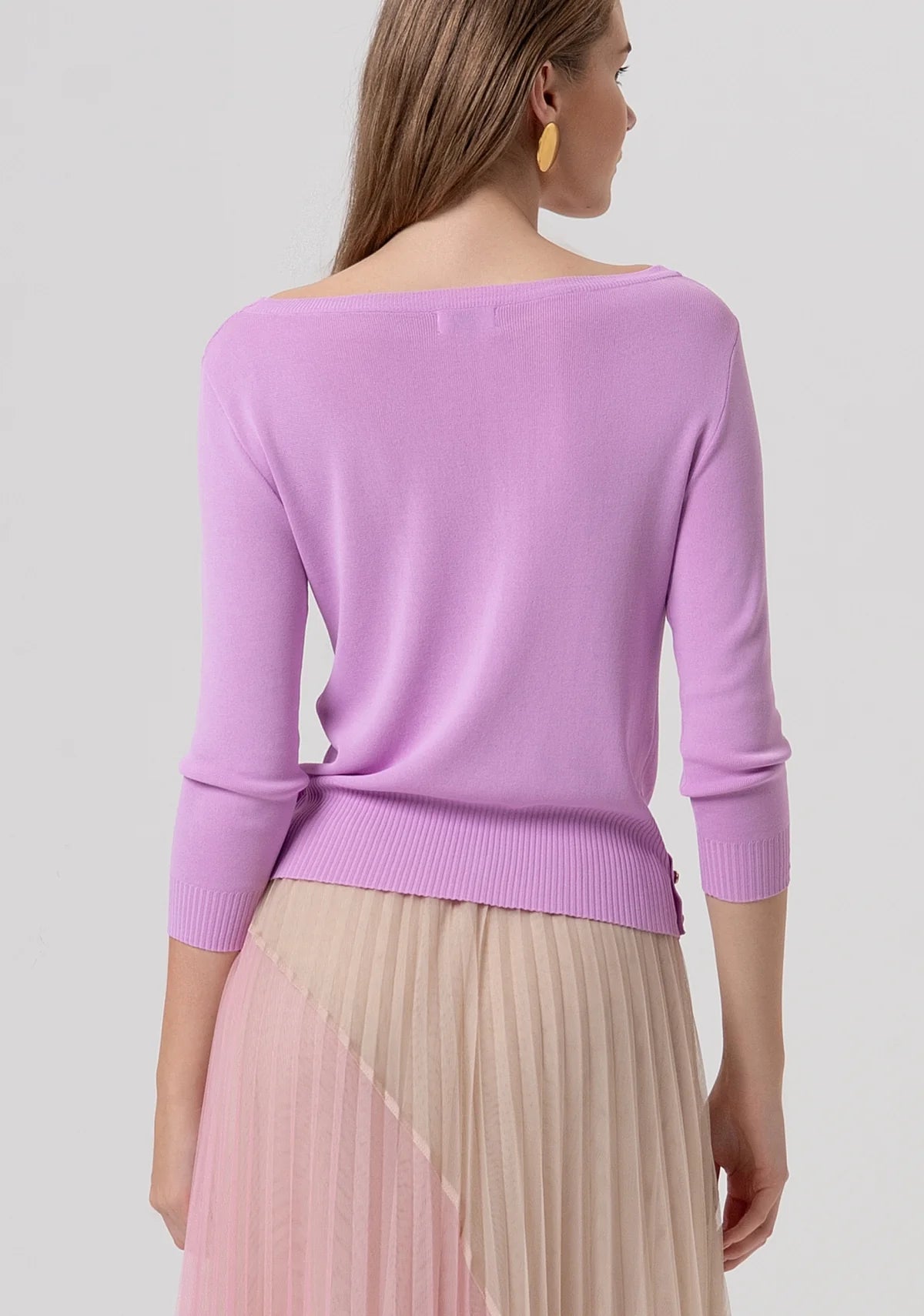 Maglia slim con scollo a barca Donna - Fracomina - World Fashion