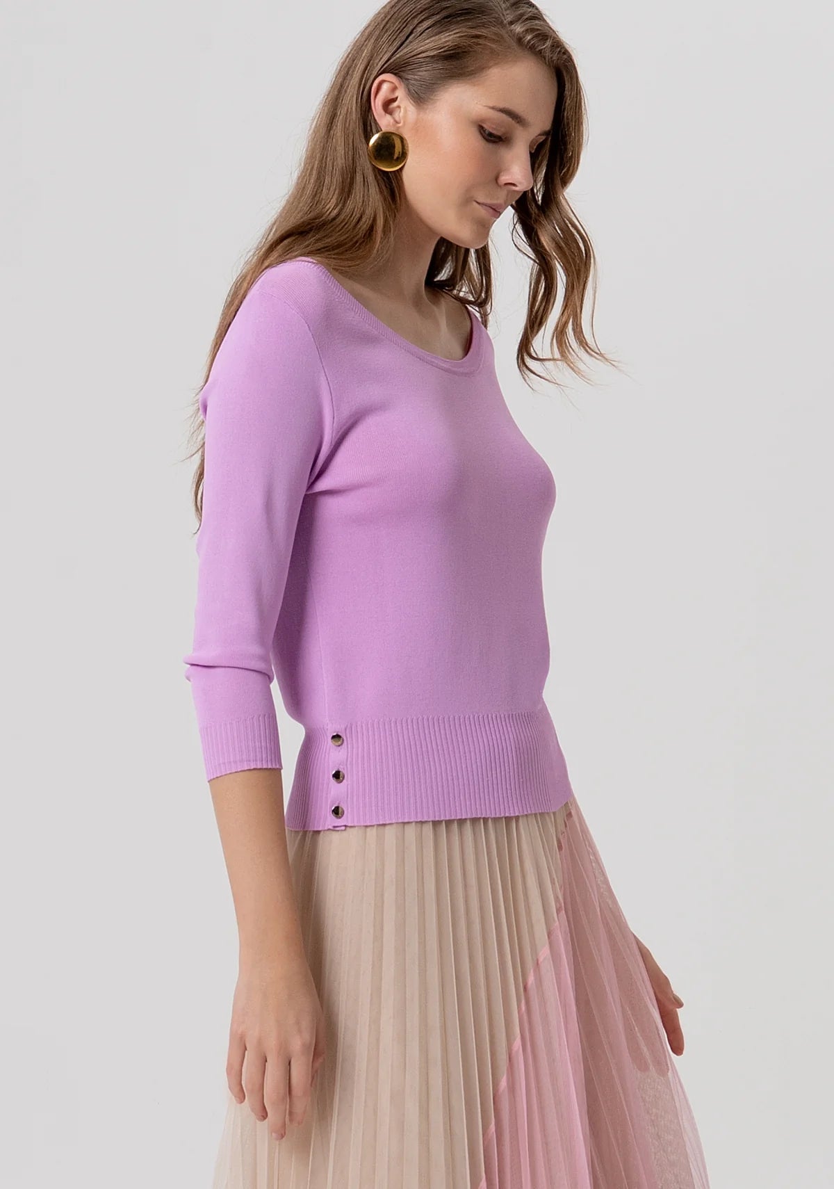 Maglia slim con scollo a barca Donna - Fracomina - World Fashion