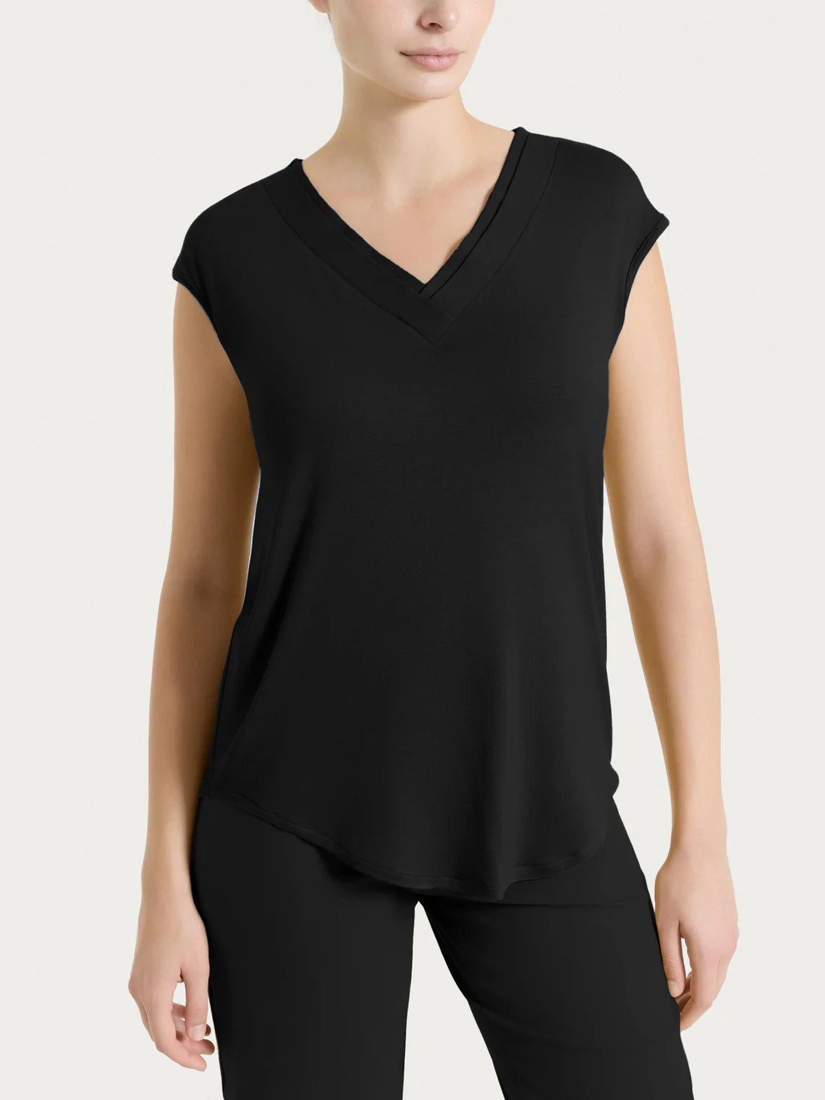 Maglietta con scollo a V incrociato in Viscosa Summer Donna - Ragno - World Fashion