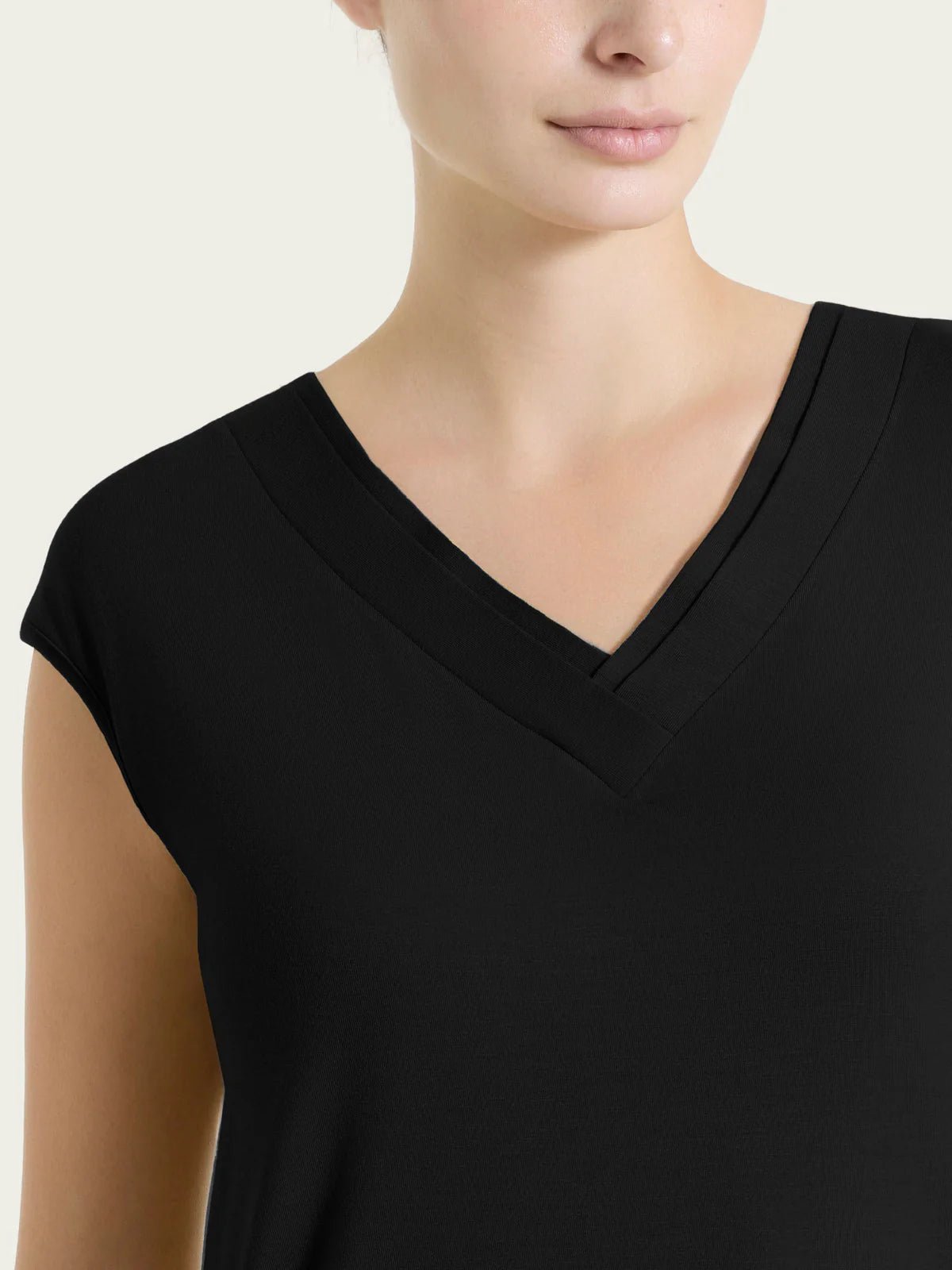 Maglietta con scollo a V incrociato in Viscosa Summer Donna - Ragno - World Fashion