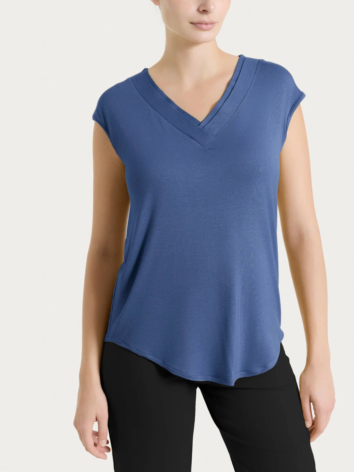Maglietta con scollo a V incrociato in Viscosa Summer Donna - Ragno - World Fashion