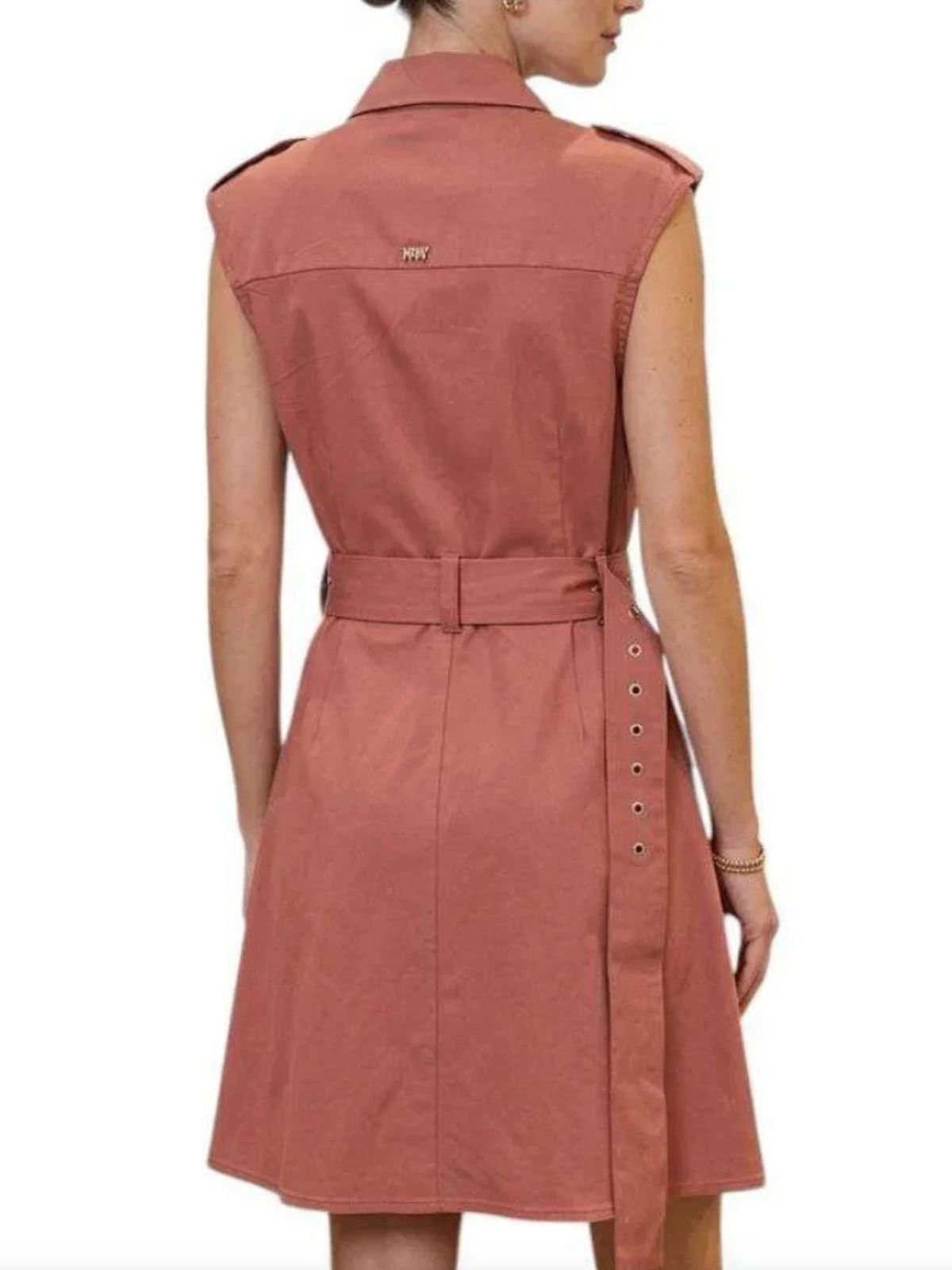 Markup - Abito corto con tasche e cintura. - Donna - World Fashion