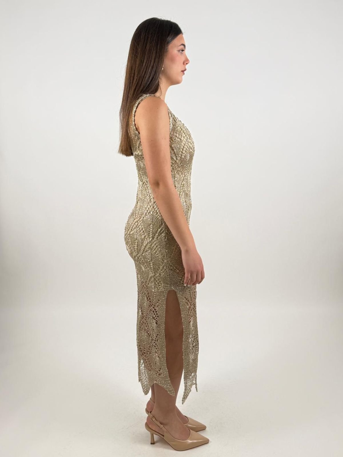 Markup - Abito Lungo F.7 Traforato lurex - Donna - World Fashion