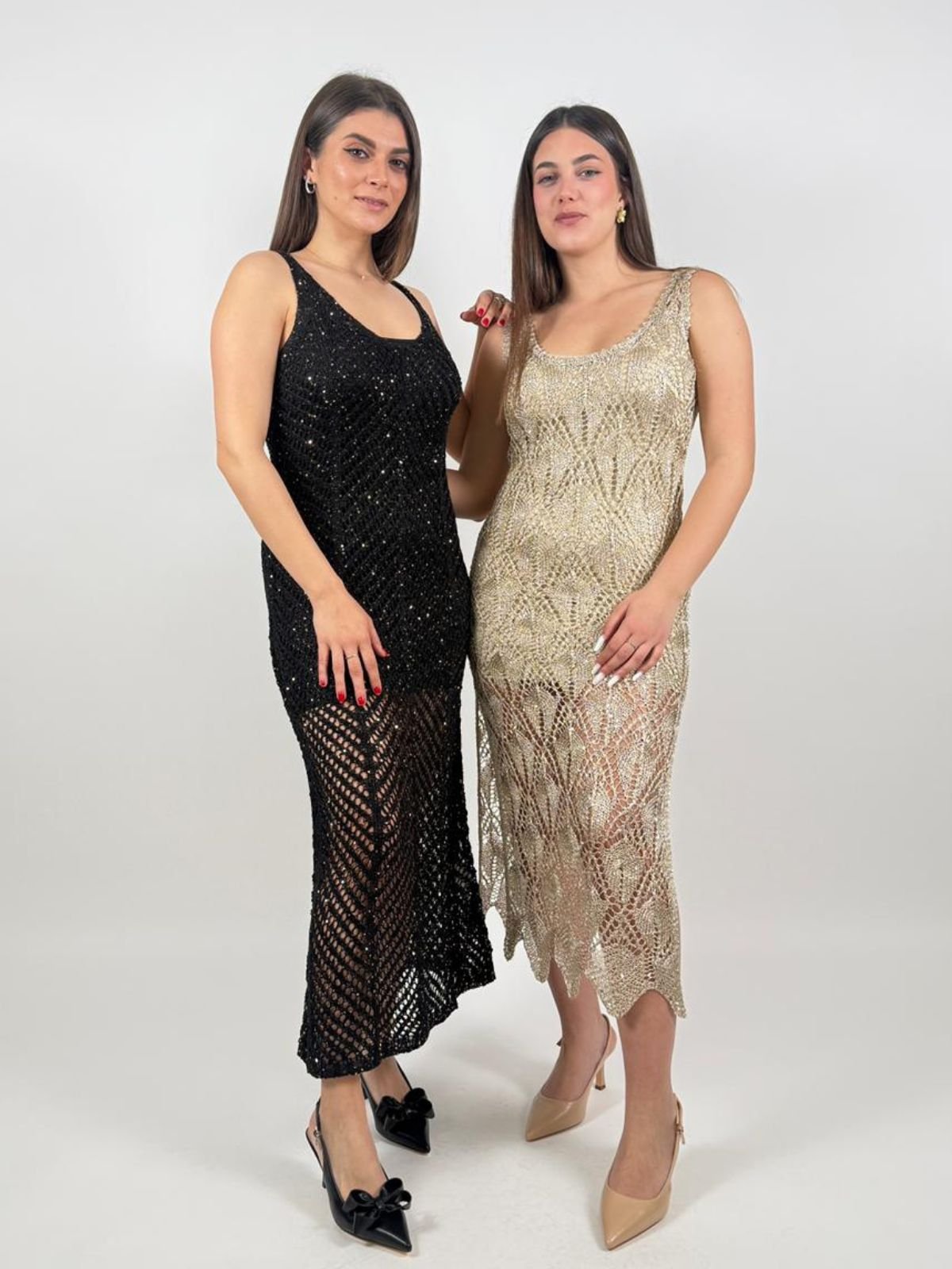 Markup - Abito Lungo F.7 Traforato lurex - Donna - World Fashion