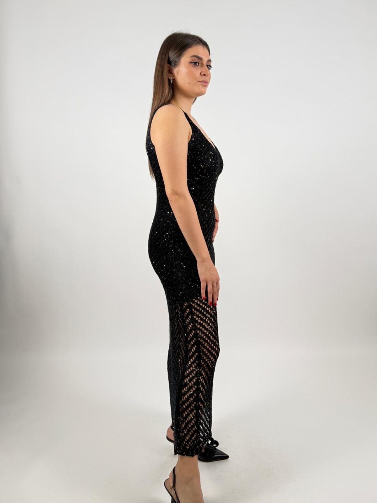 Markup - Abito Lungo F.7 Traforato lurex - Donna - World Fashion