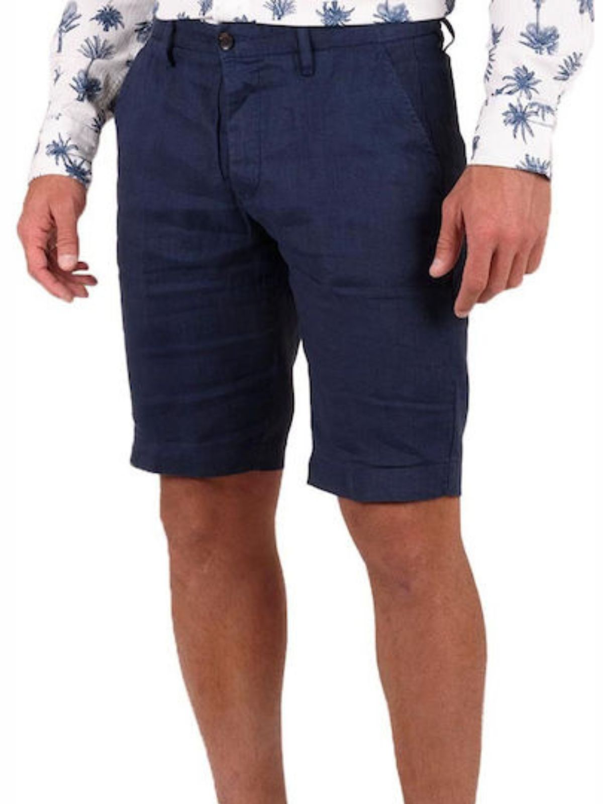 Markup - Bermuda regular in lino - Uomo - World Fashion