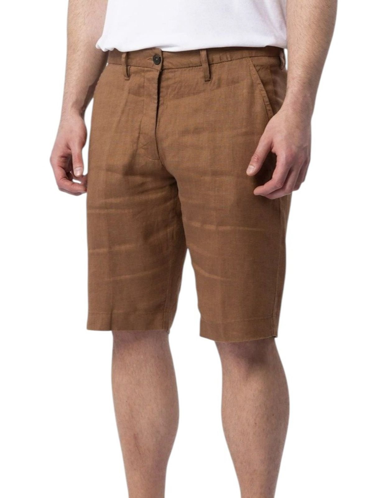 Markup - Bermuda regular in lino - Uomo - World Fashion