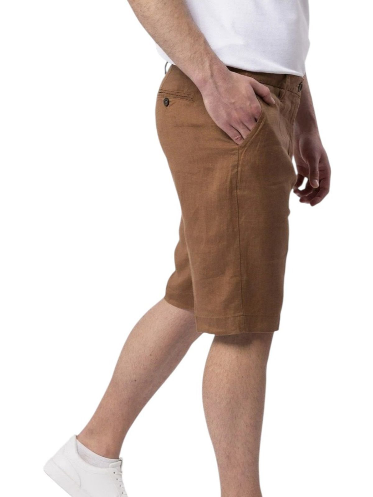 Markup - Bermuda regular in lino - Uomo - World Fashion