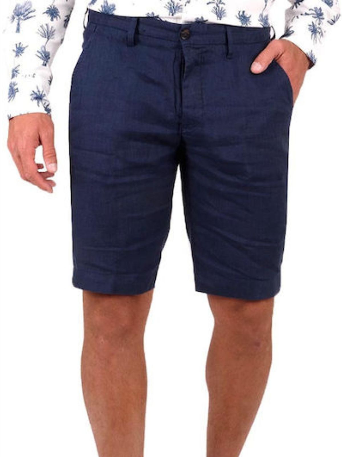 Markup - Bermuda regular in lino - Uomo - World Fashion