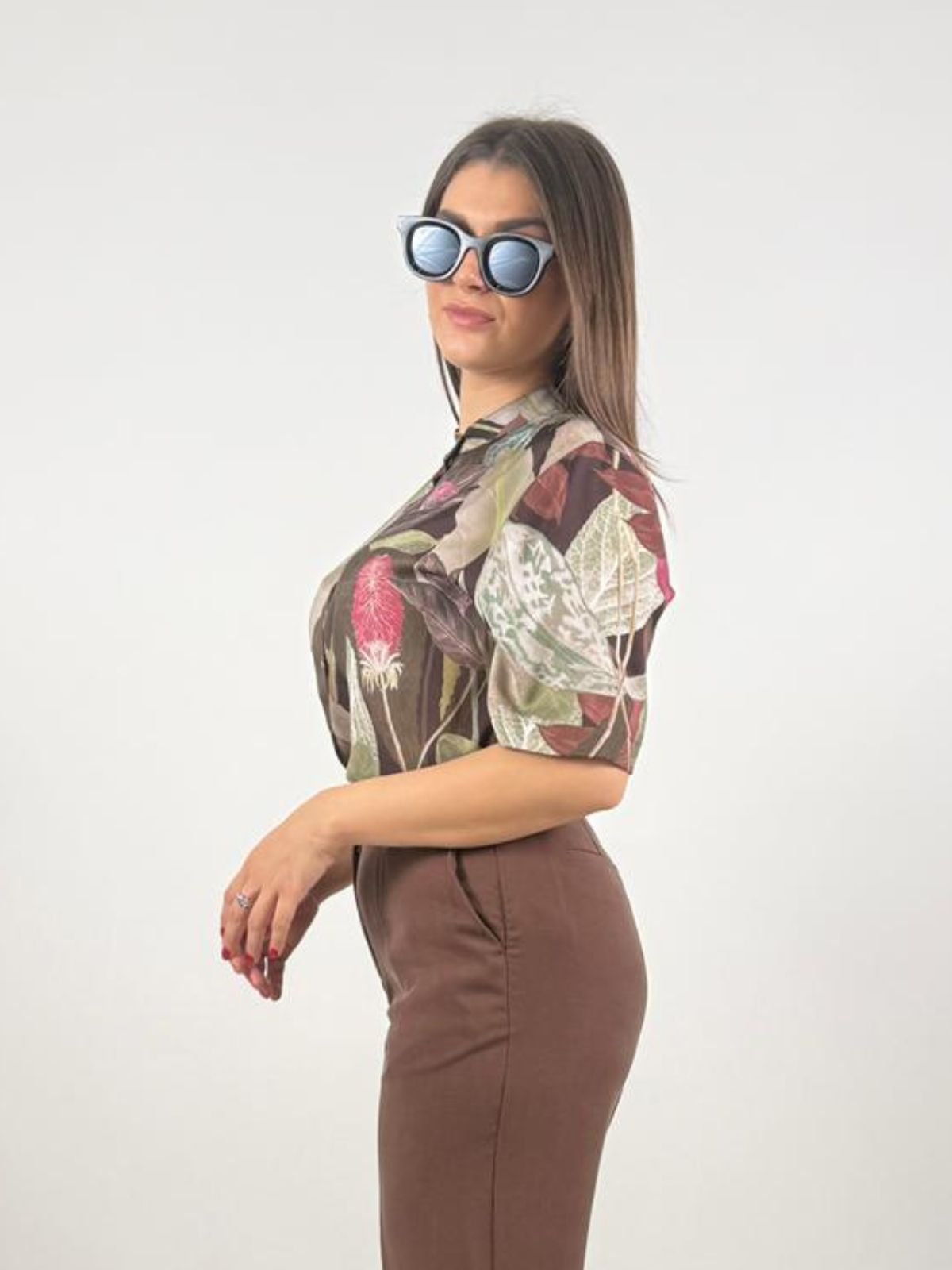 Markup - Camicia In Raso Stampa Giungla - Donna - World Fashion