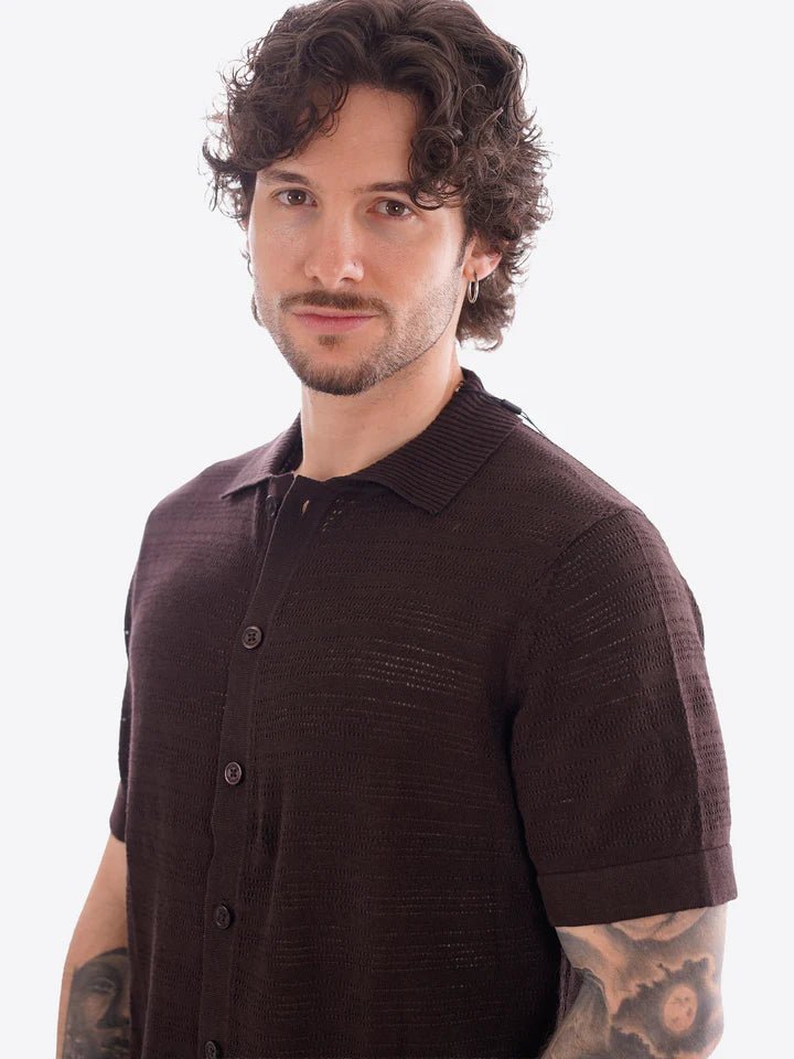 Markup - Camicia M/M F.12 Crochet Misto - Uomo - World Fashion