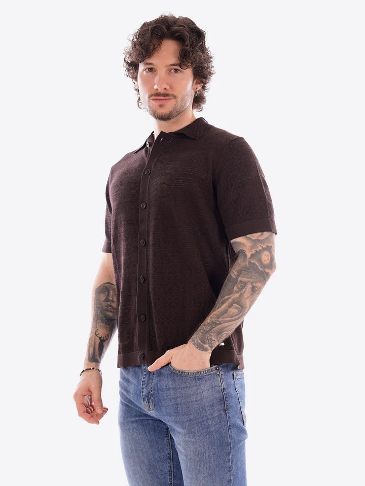 Markup - Camicia M/M F.12 Crochet Misto - Uomo - World Fashion