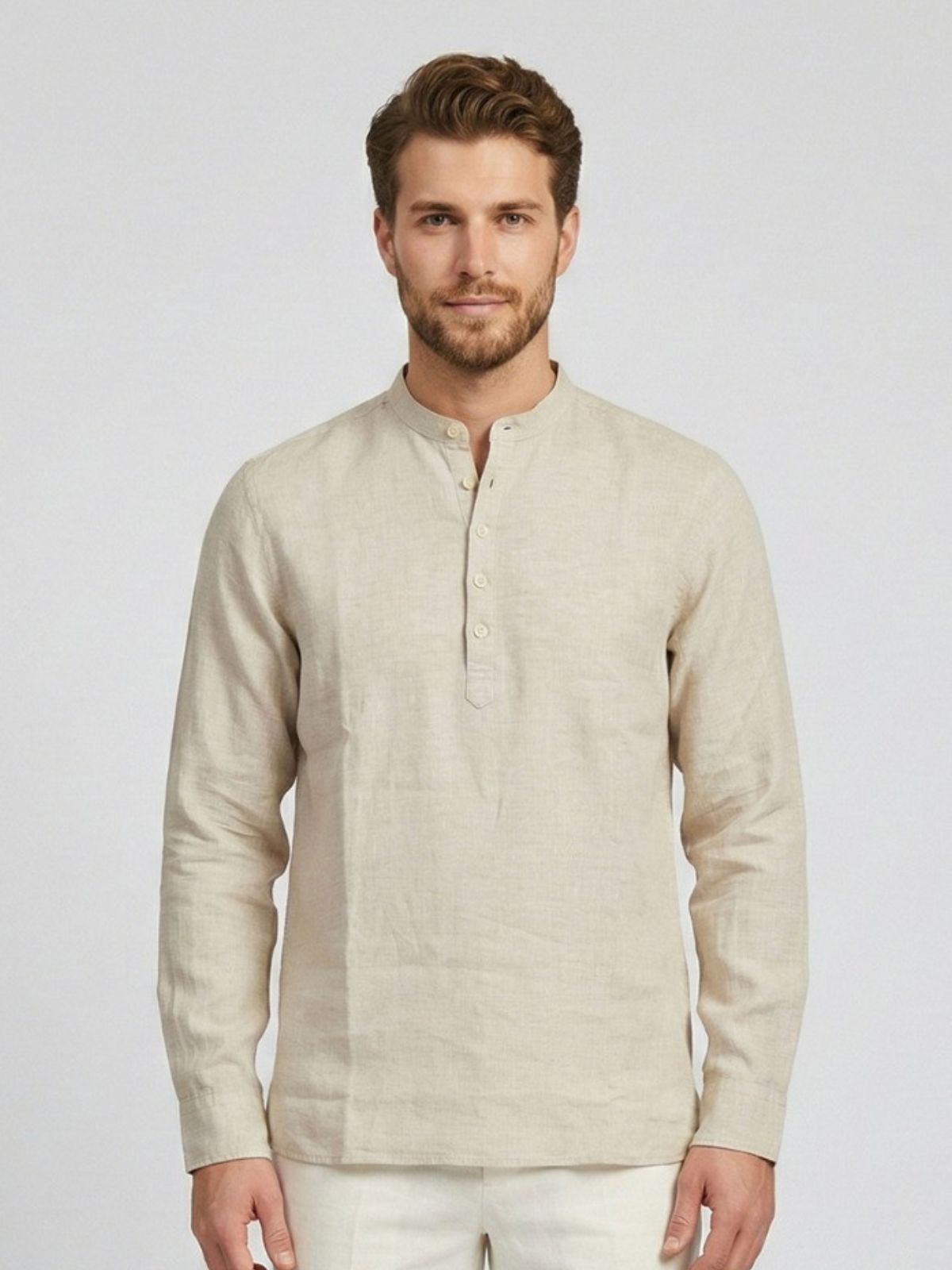 Markup - Camicia Serafino M/L 100% Lino - Uomo - World Fashion