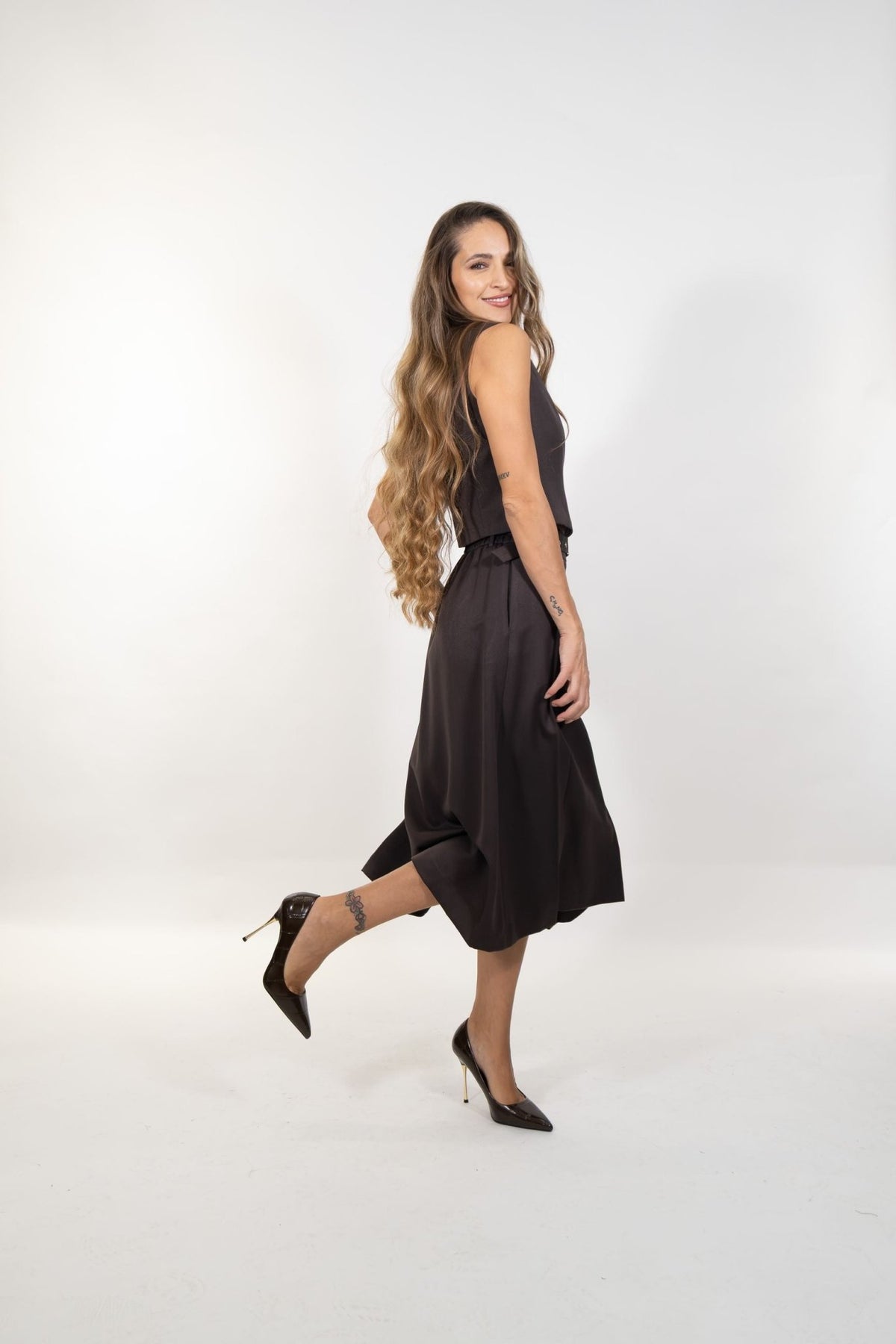Markup - Gonna Midi Pieghe Flanella Pettinata - Donna - World Fashion