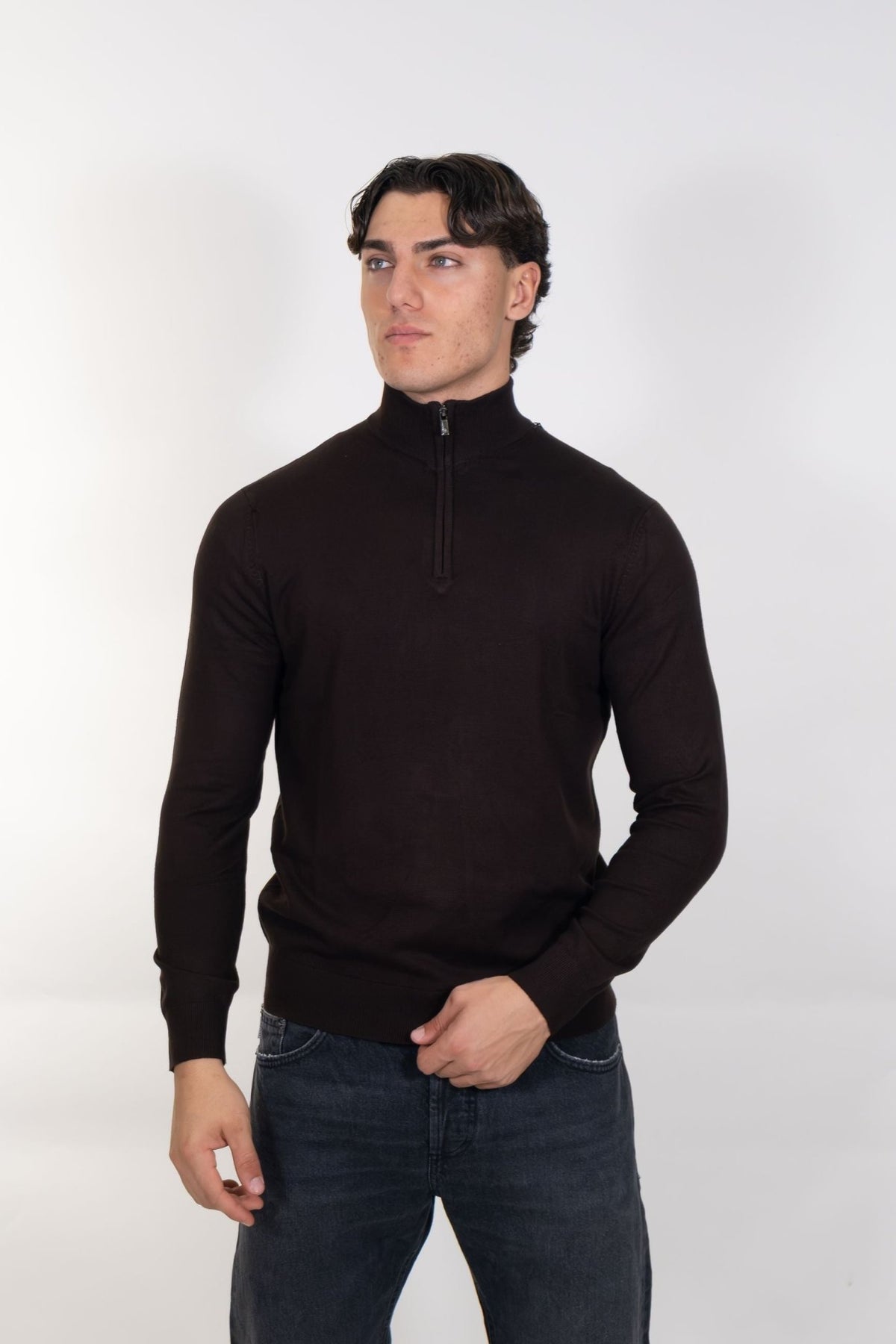 Markup - Lupetto mezza zip in misto viscosa - Uomo - World Fashion