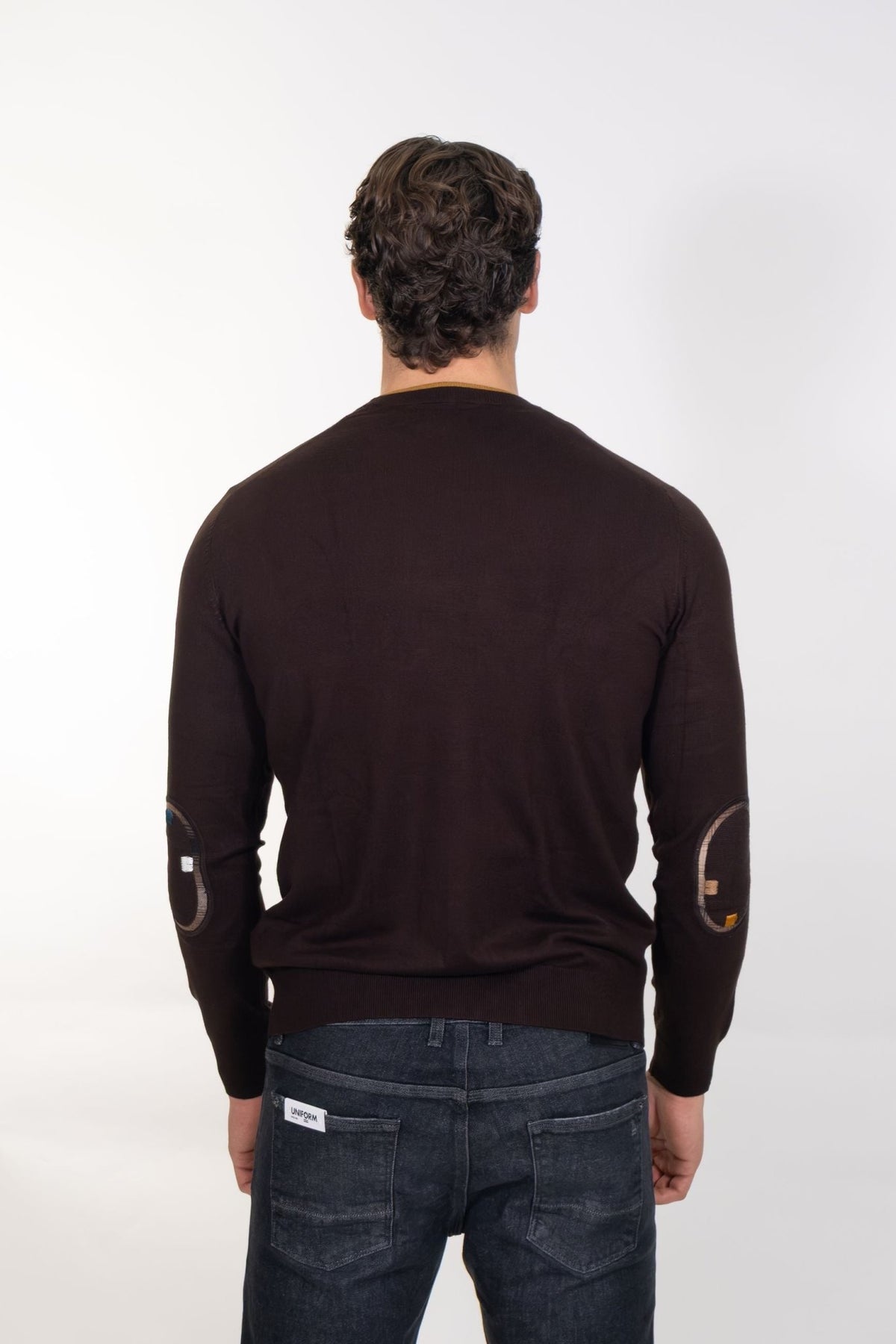 Markup - Maglia girocollo con toppe - Uomo - World Fashion