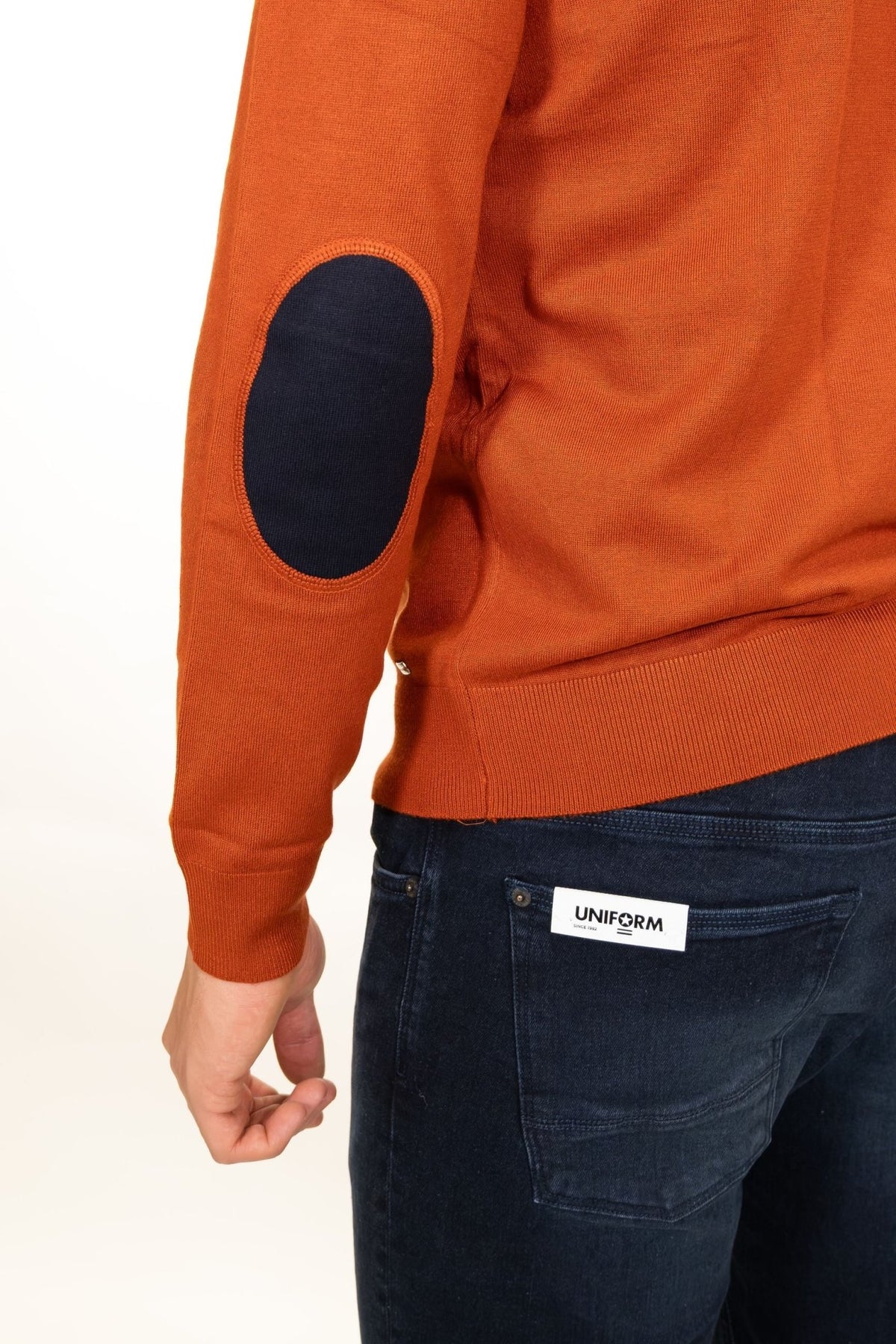Markup - Maglia girocollo in misto viscosa con toppe - Uomo - World Fashion