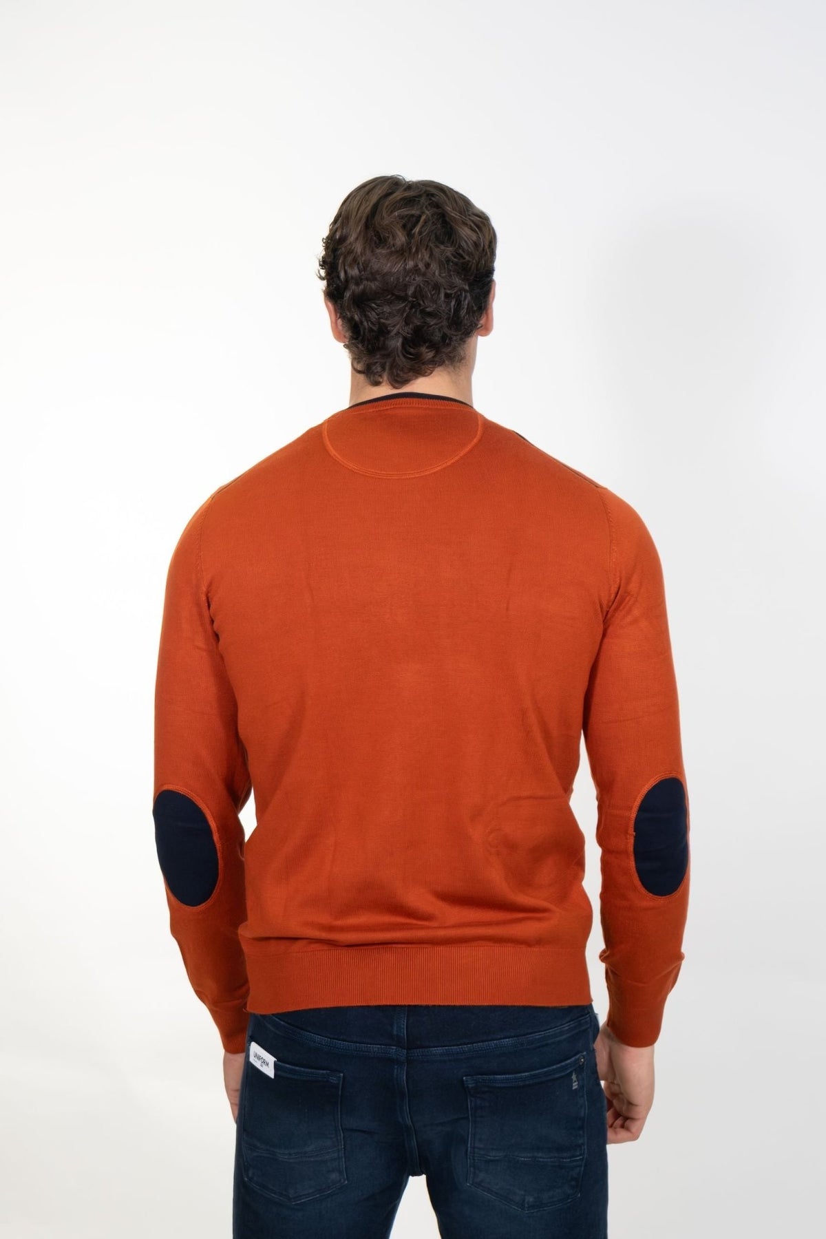 Markup - Maglia girocollo in misto viscosa con toppe - Uomo - World Fashion
