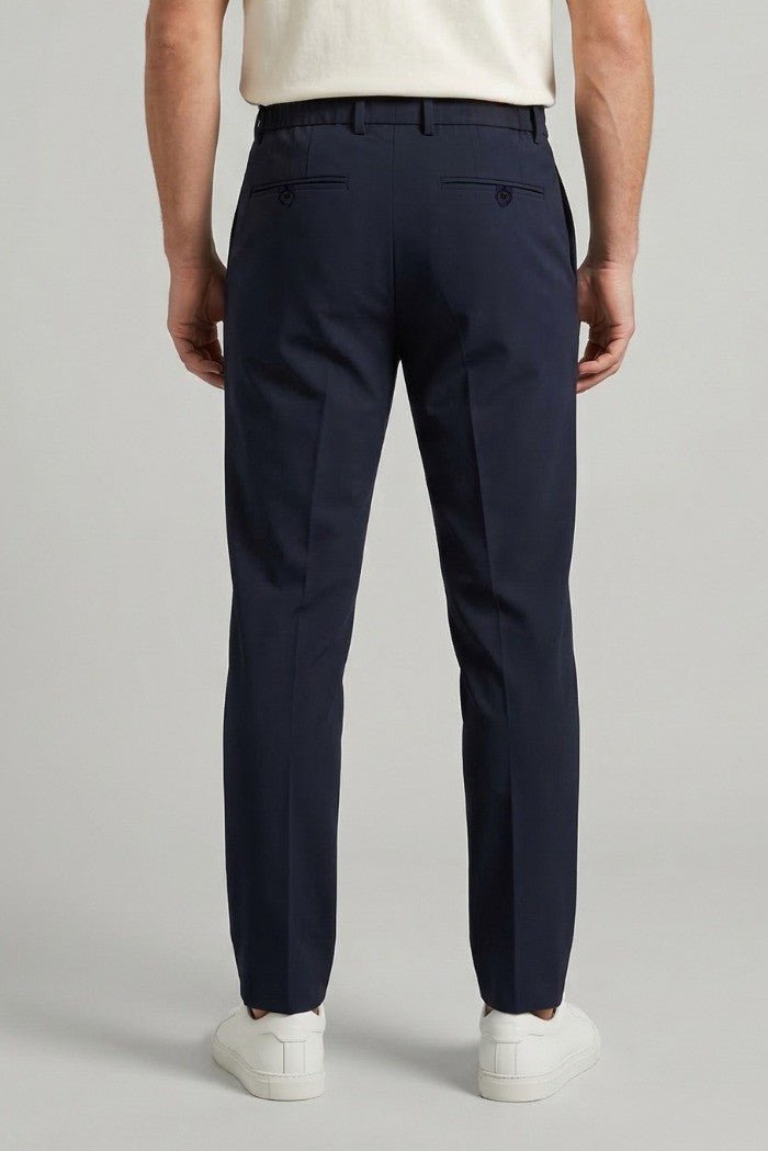 Markup - Pantalaccio con pences in tessuto stretch no stiro - Uomo - World Fashion