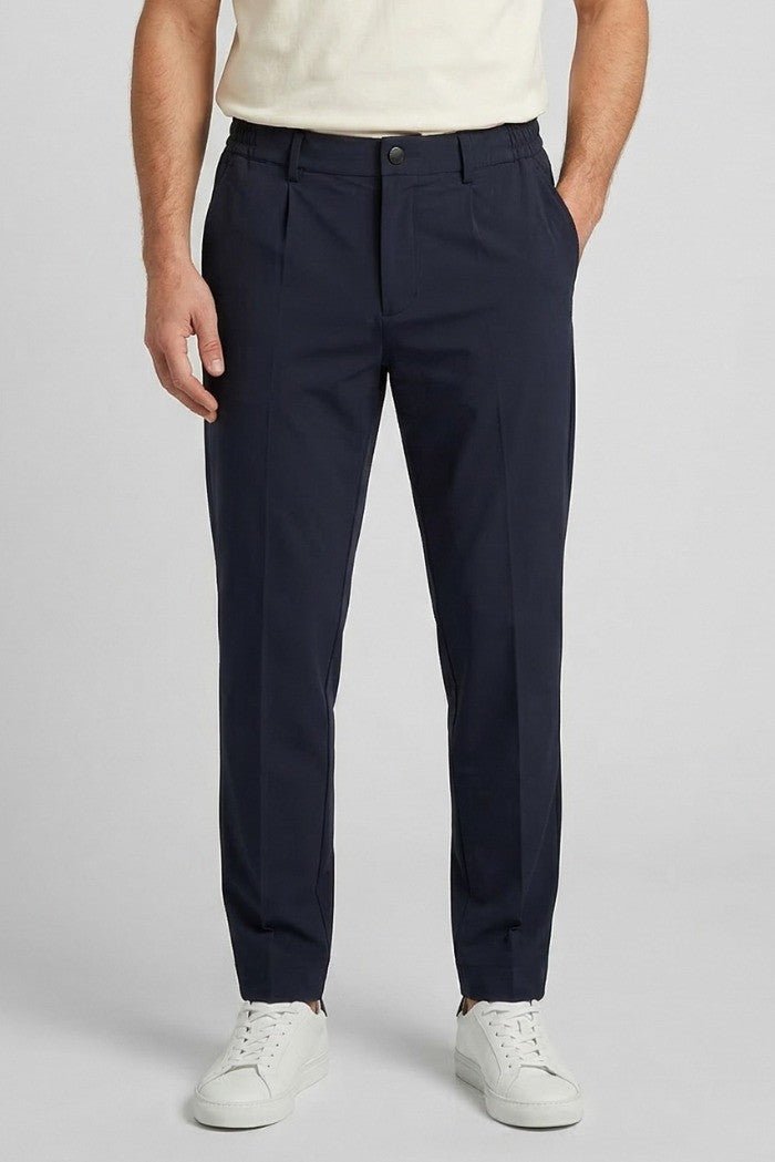 Markup - Pantalaccio con pences in tessuto stretch no stiro - Uomo - World Fashion