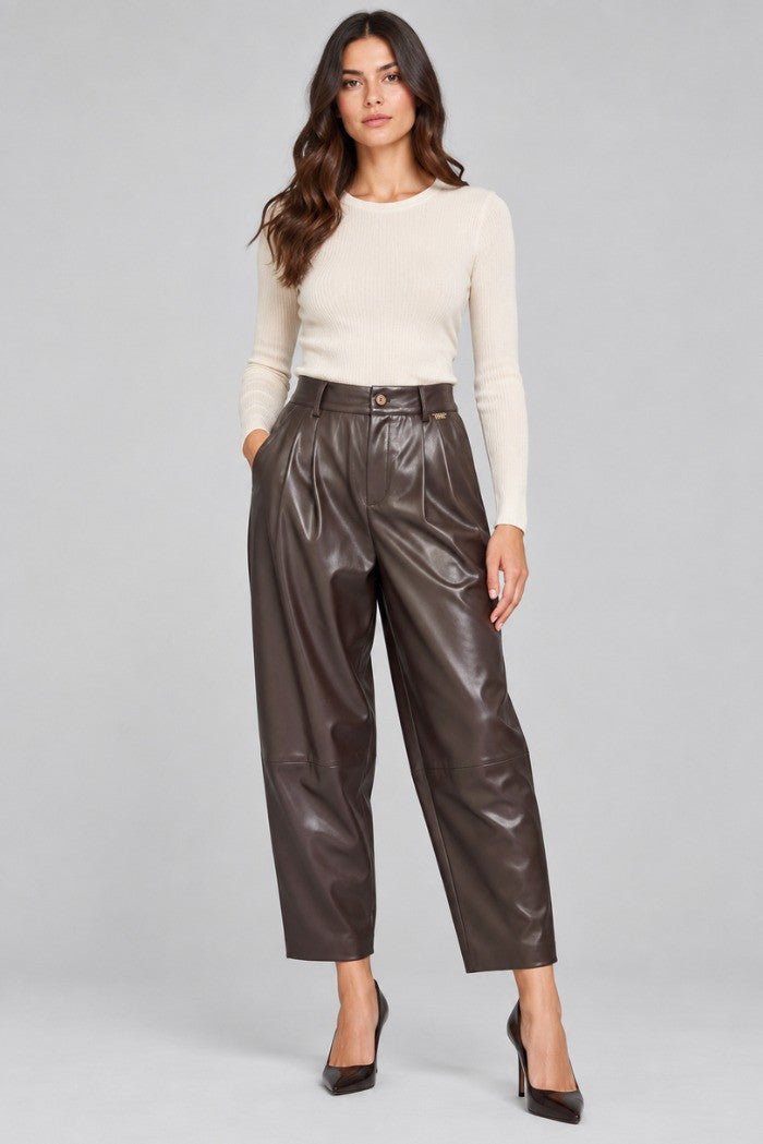 Markup - Pantalone balloon in ecopelle - Donna - World Fashion