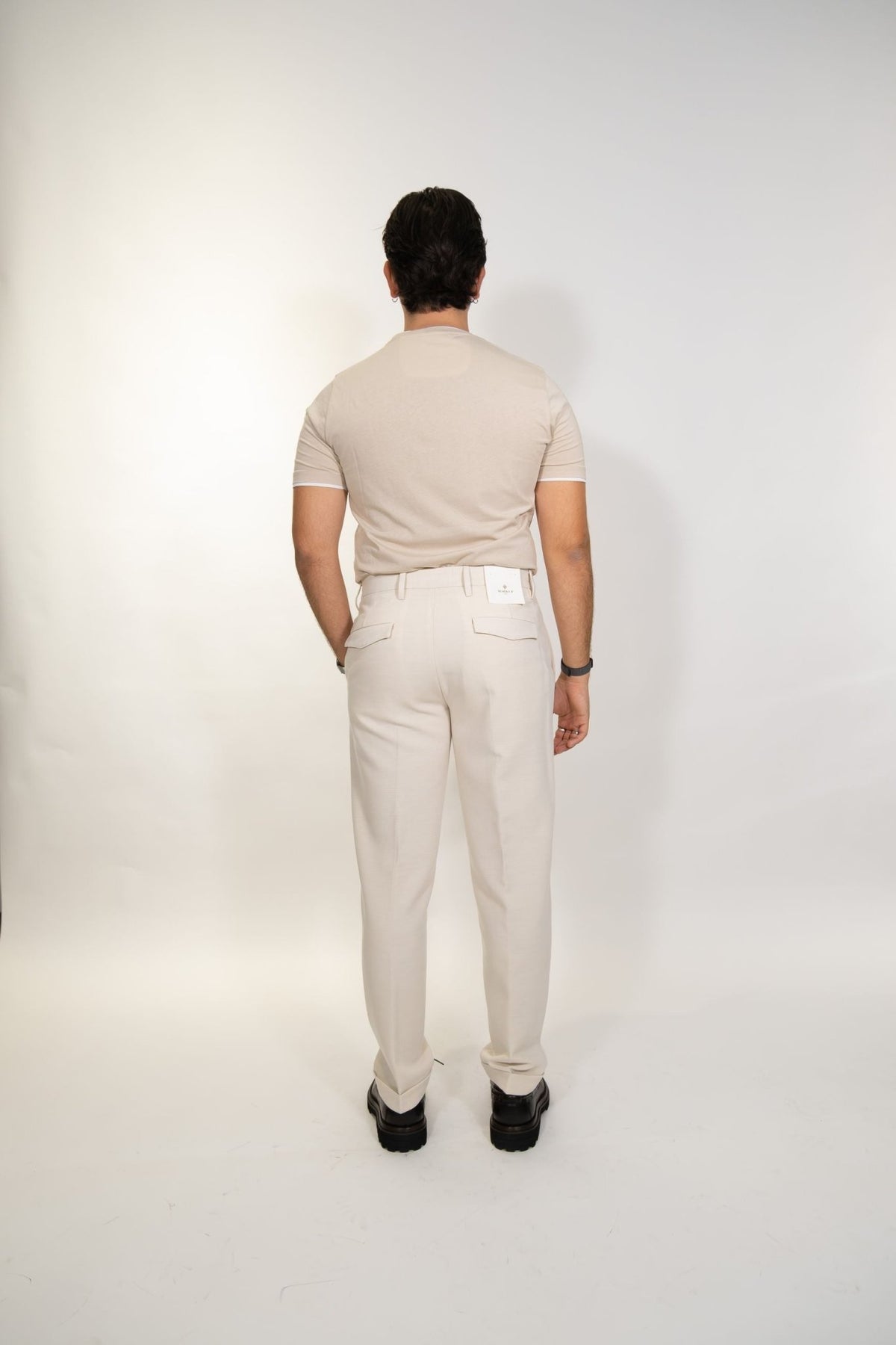 Markup - Pantalone con pince in flanella pettinata - Uomo - World Fashion