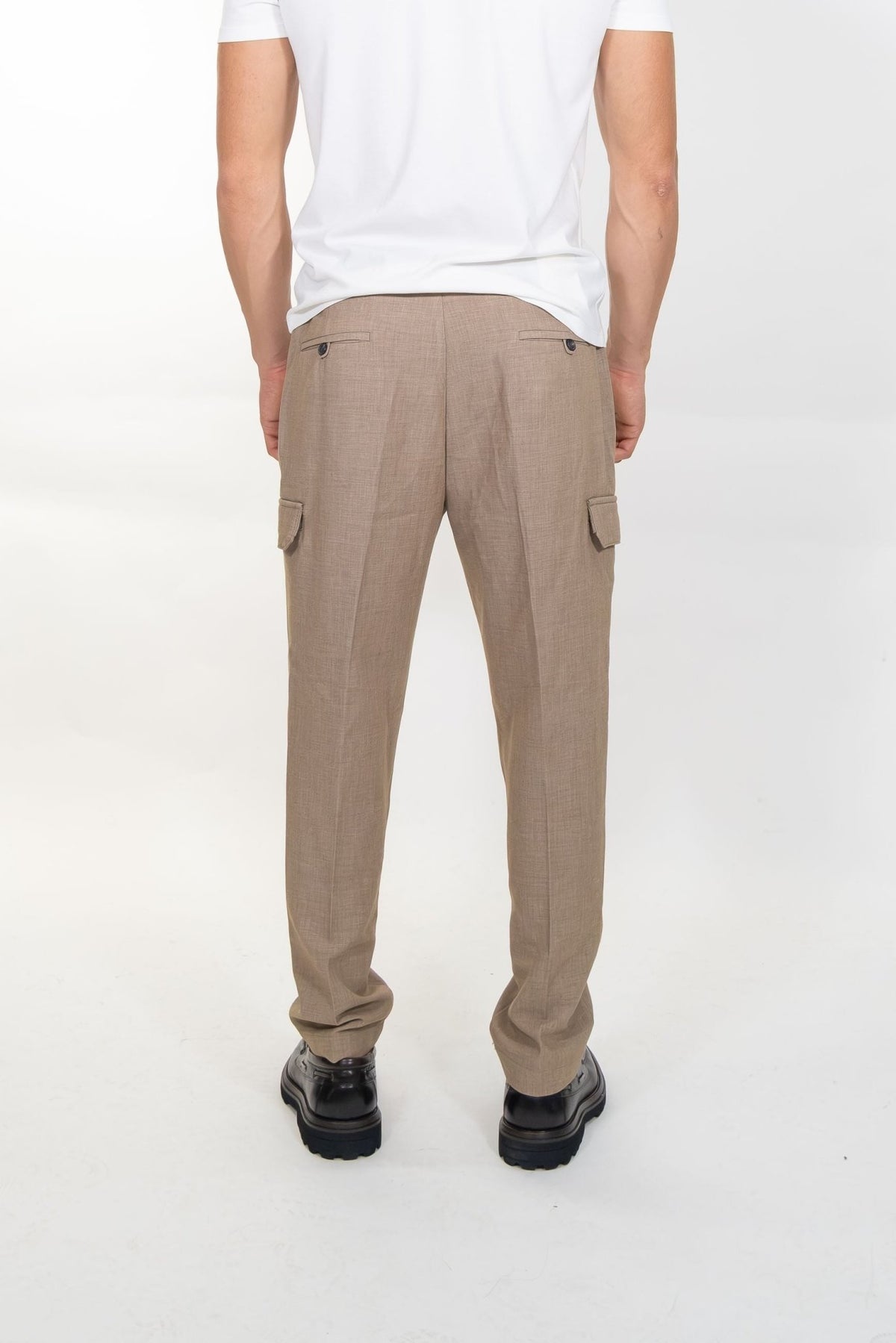 Markup - Pantalone in flanella pettinata con coulisse - Uomo - World Fashion