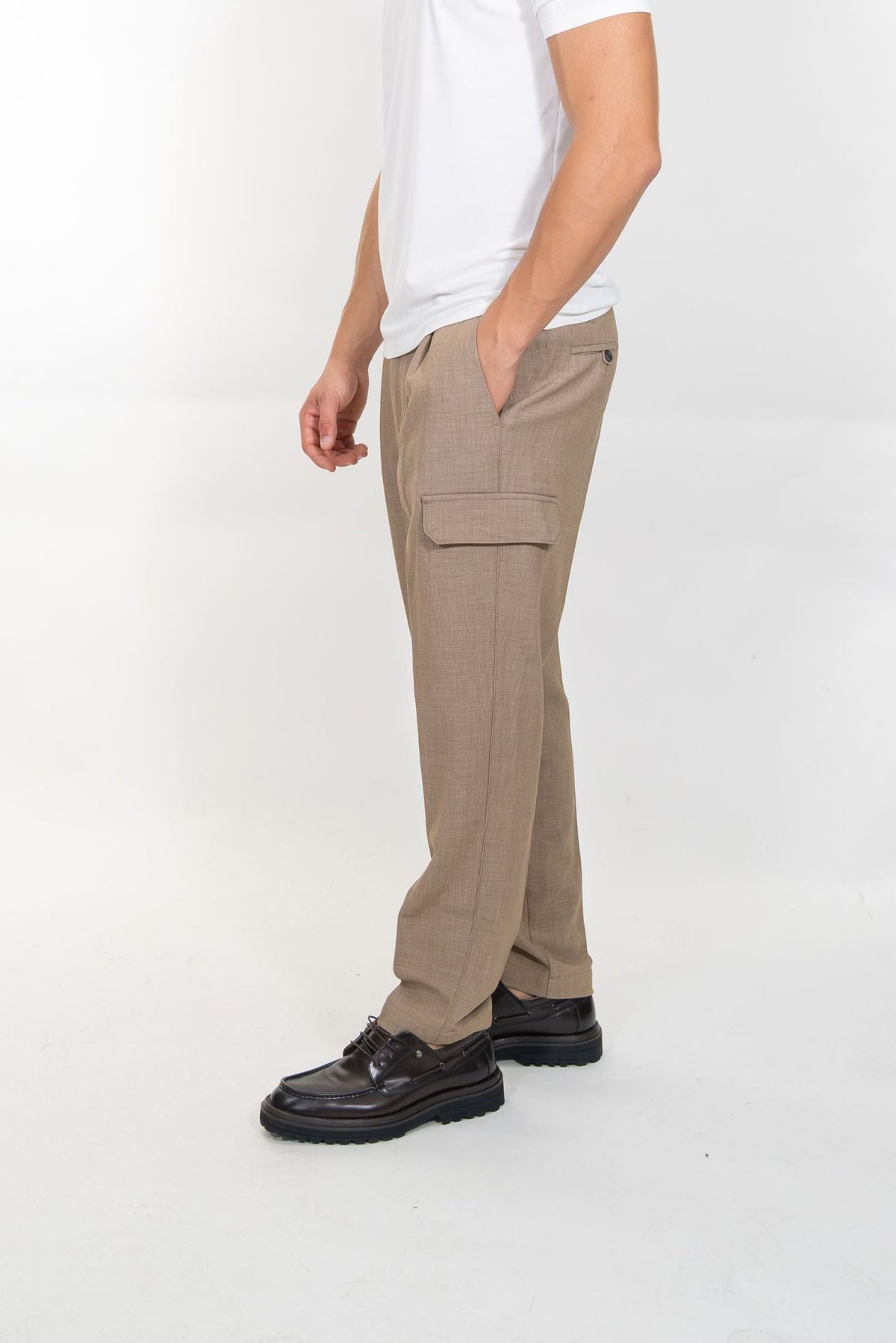Markup - Pantalone in flanella pettinata con coulisse - Uomo - World Fashion
