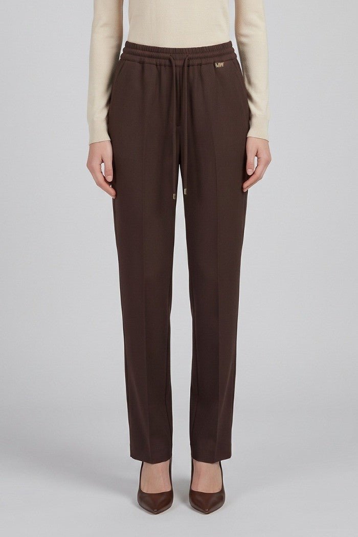 Markup - Pantalone Straight In Flanella - Donna - World Fashion